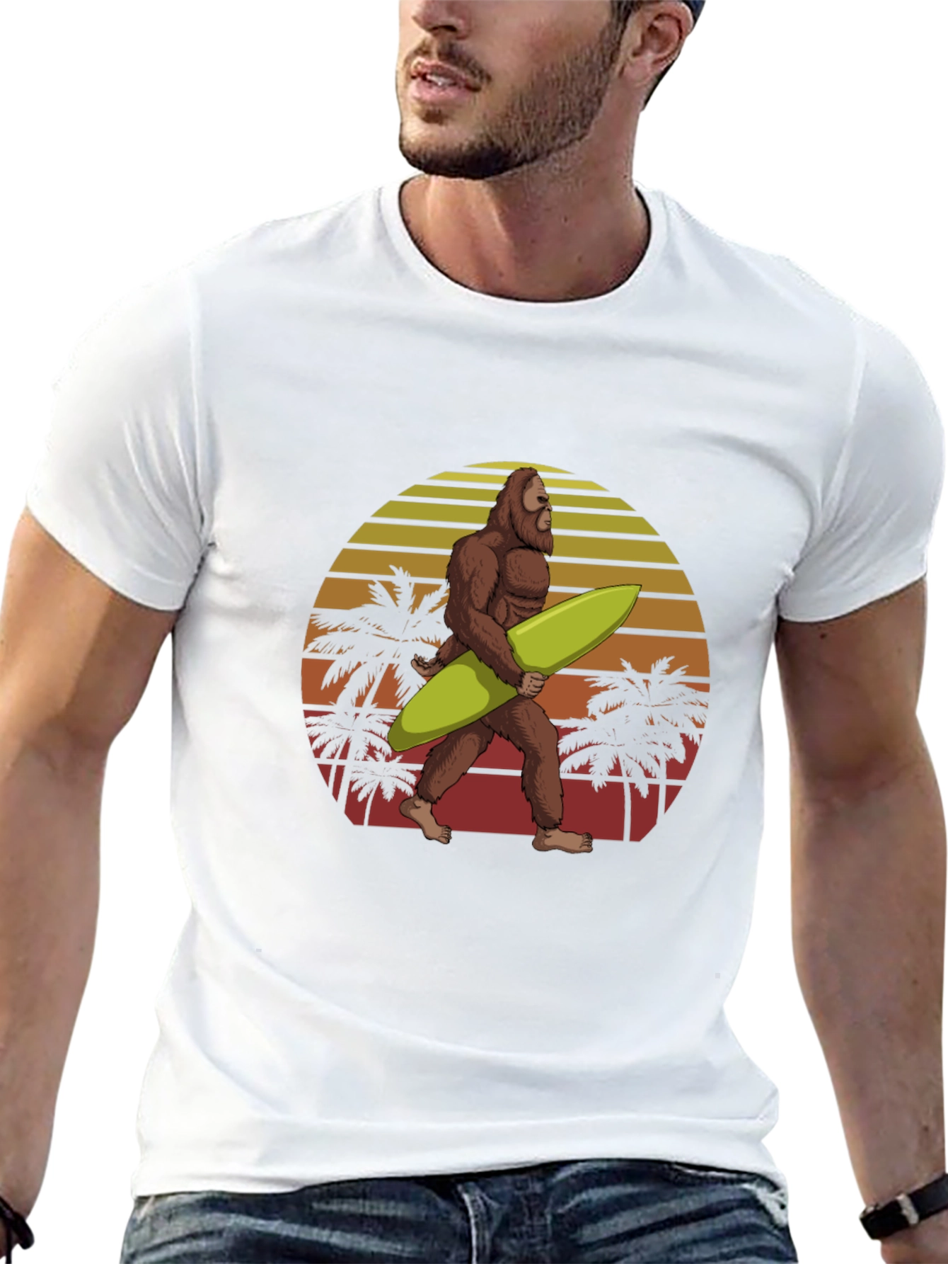 Sasquatch Surfer Graphic Tee