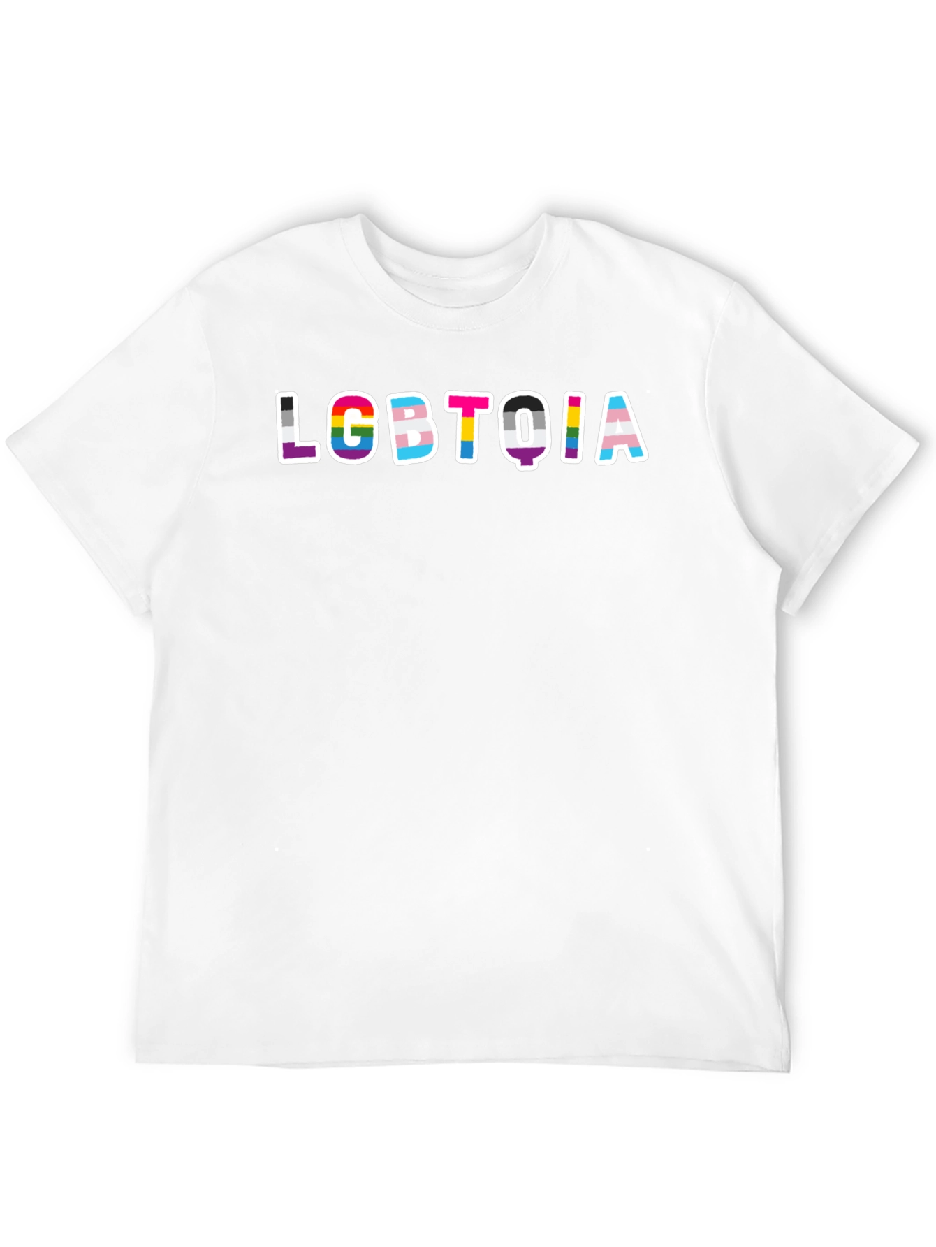 LGBTQIA Pride Graphic Black T-Shirt