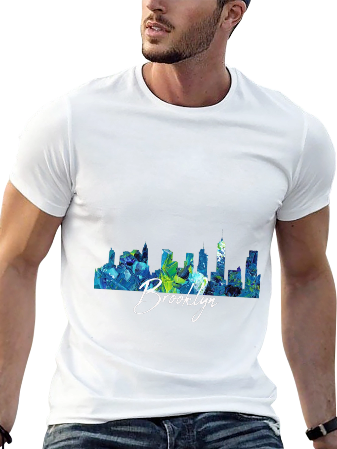 Brooklyn Skyline Graphic T-Shirt - Trendy Tee