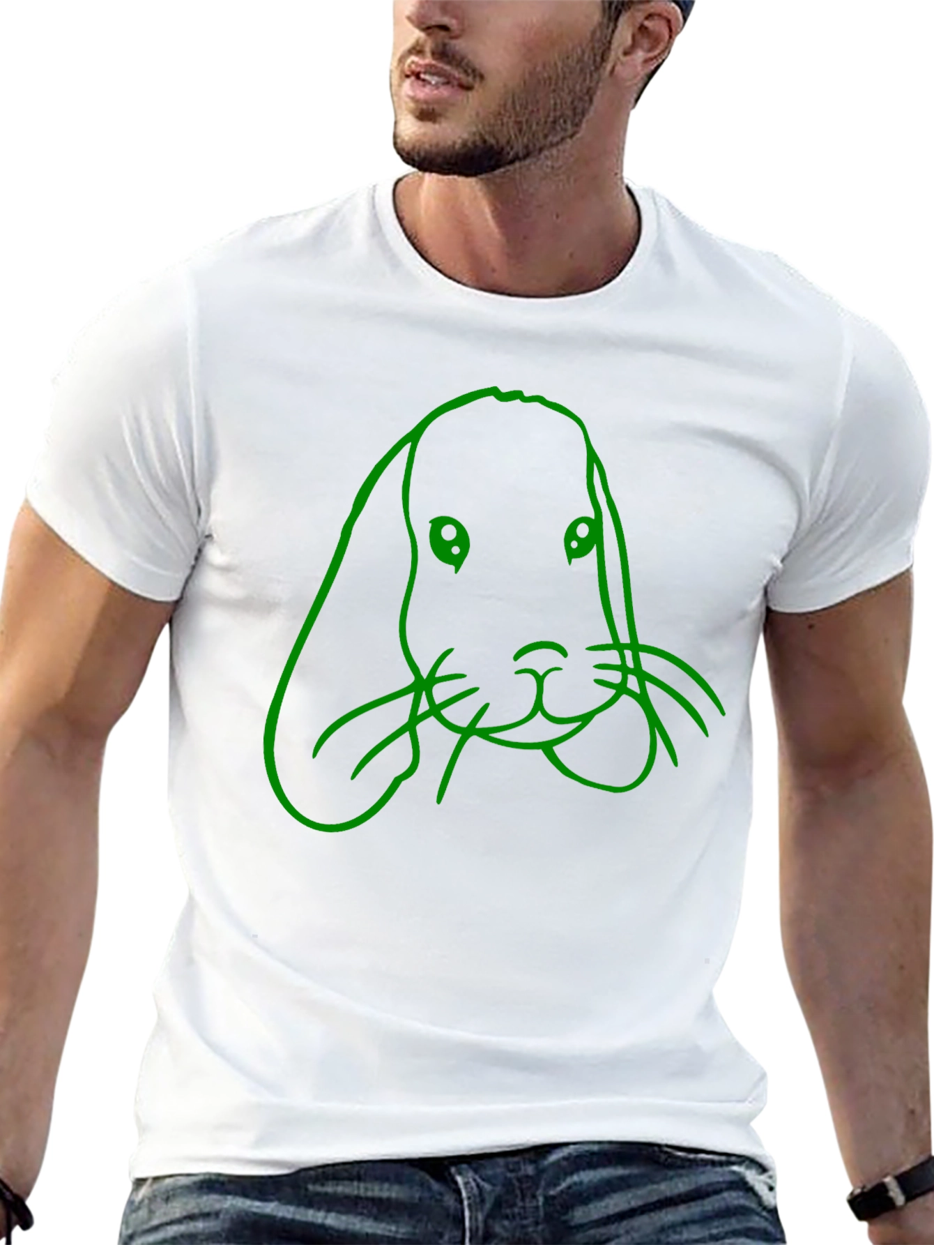 Rabbit Graphic Tee - Mens Black T-Shirt
