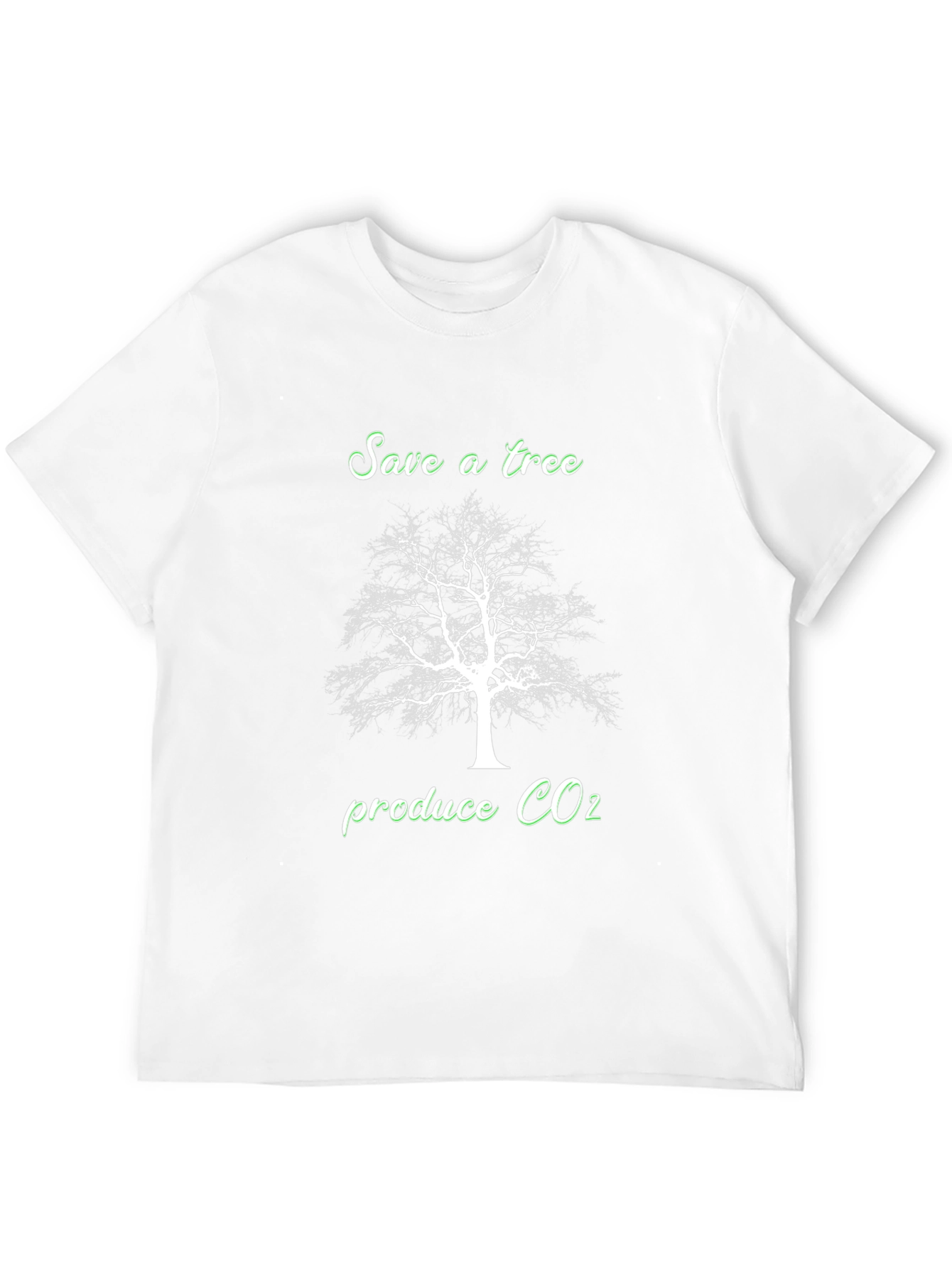 Save a Tree Produce CO2 T-Shirt - Black