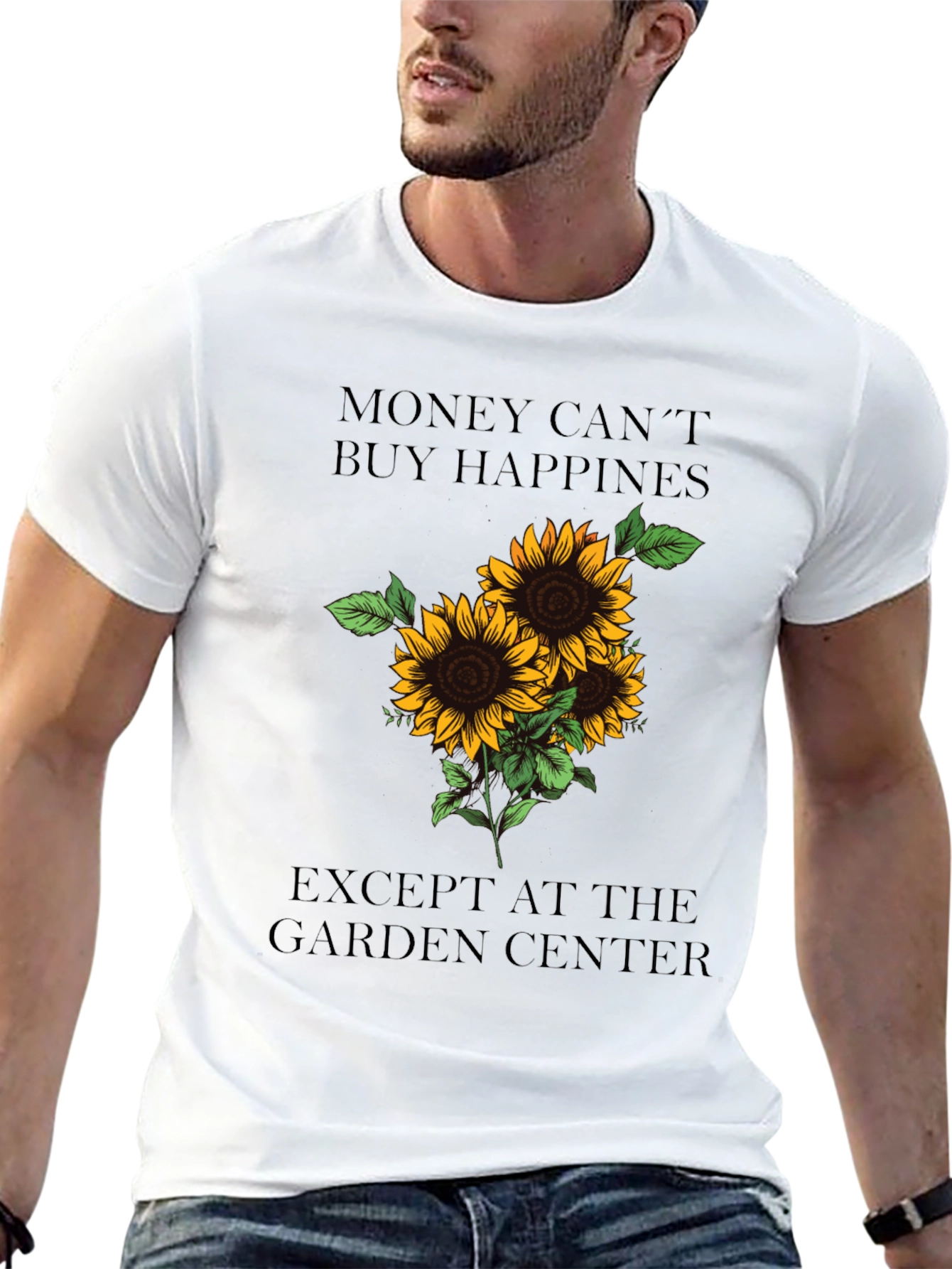 Sunflower Garden Center T-Shirt - Happiness Guarantee