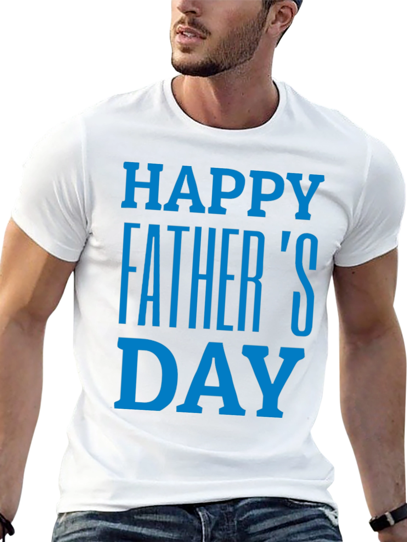 Happy Fathers Day T-Shirt - Black