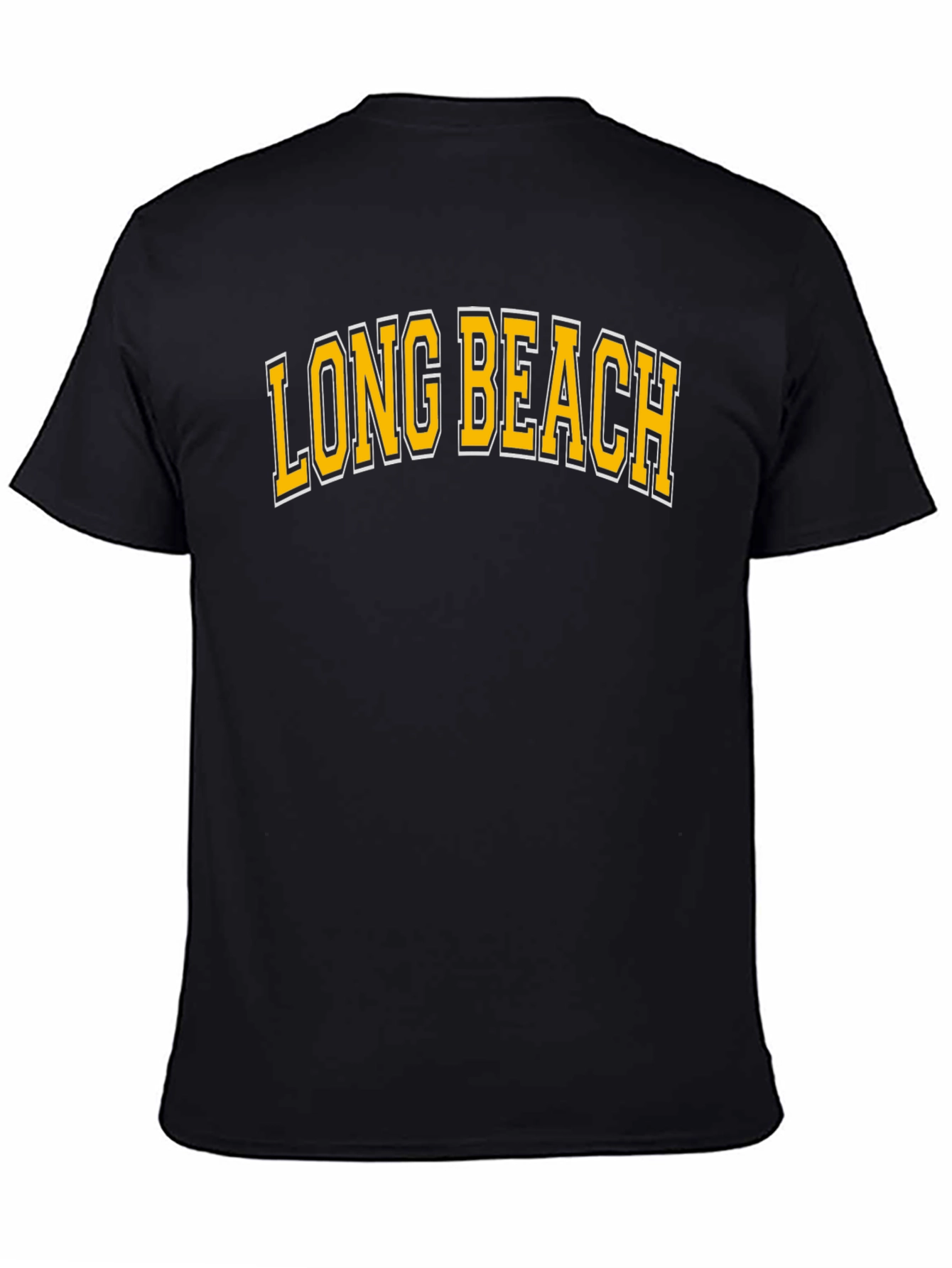 Long Beach Graphic Tee - Classic College Style T-Shirt