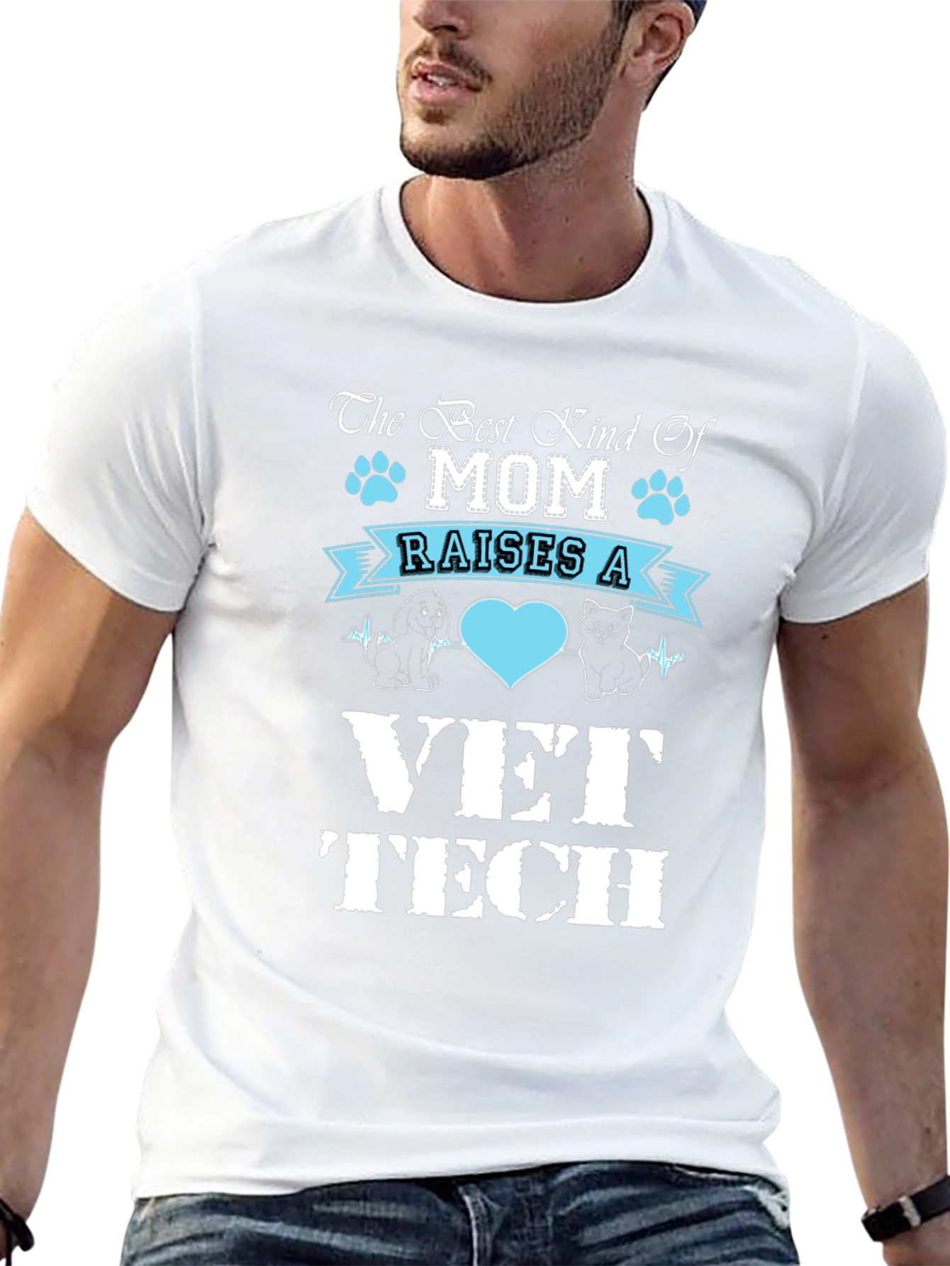 Best Kind of Mom Vet Tech T-Shirt