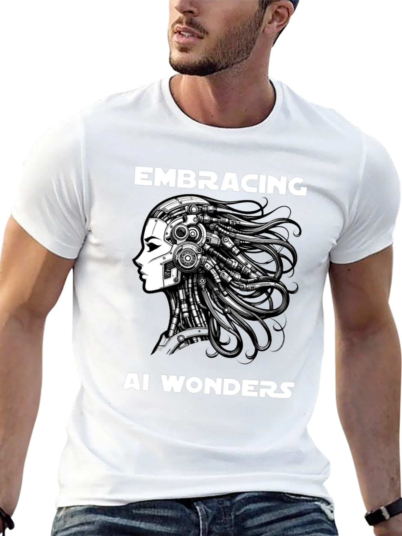 AI Wonders Graphic T-Shirt - Embrace the Future