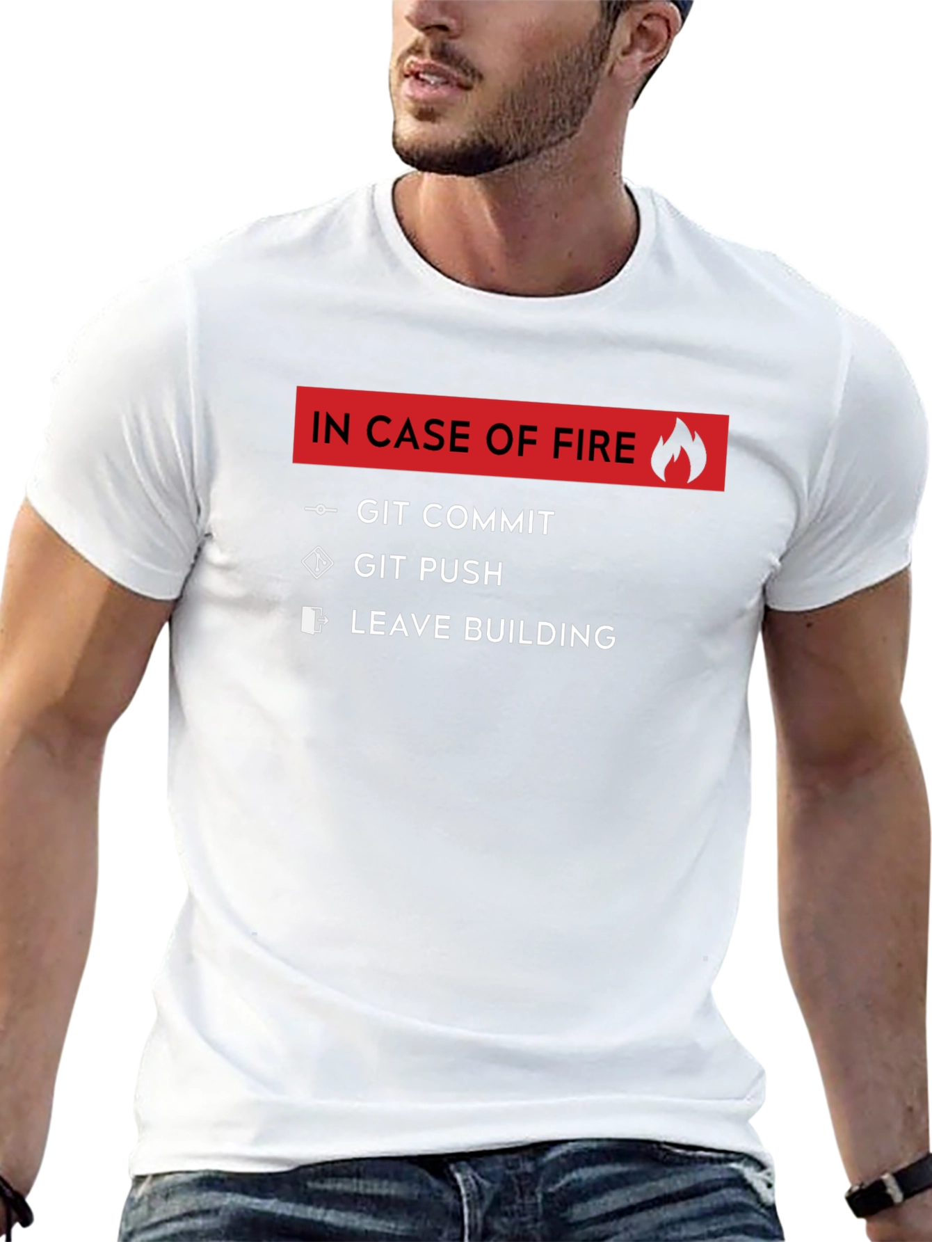 Programmer Humor T-Shirt - Git Commit Push