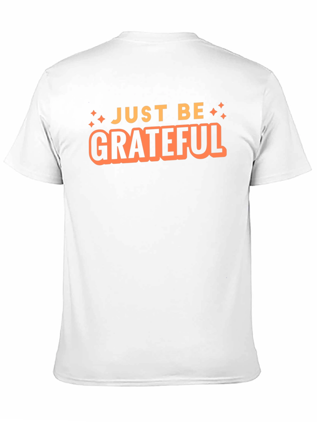 Just Be Grateful Black Graphic T-Shirt