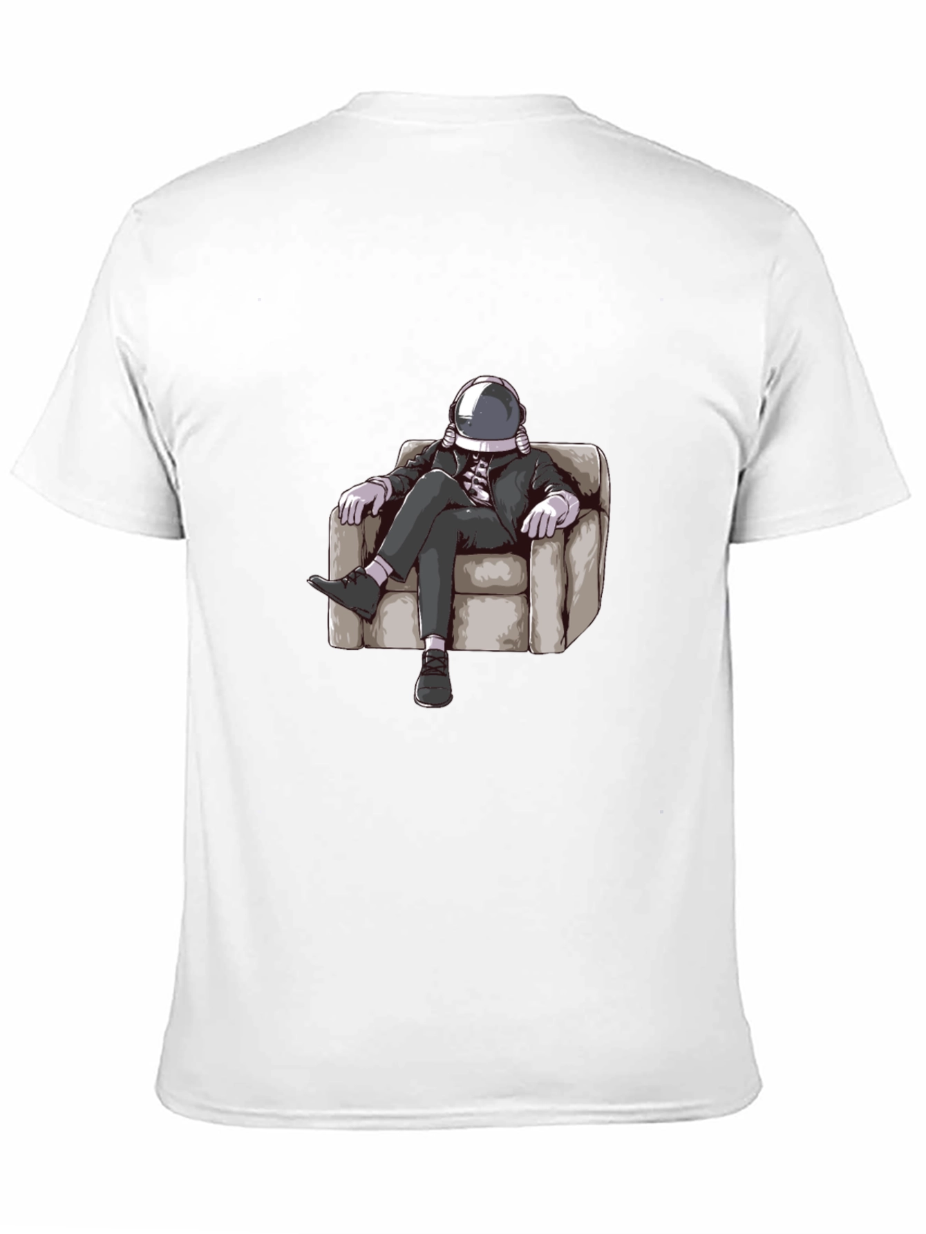 Astronaut Lounging T-Shirt - Relaxed Space Style