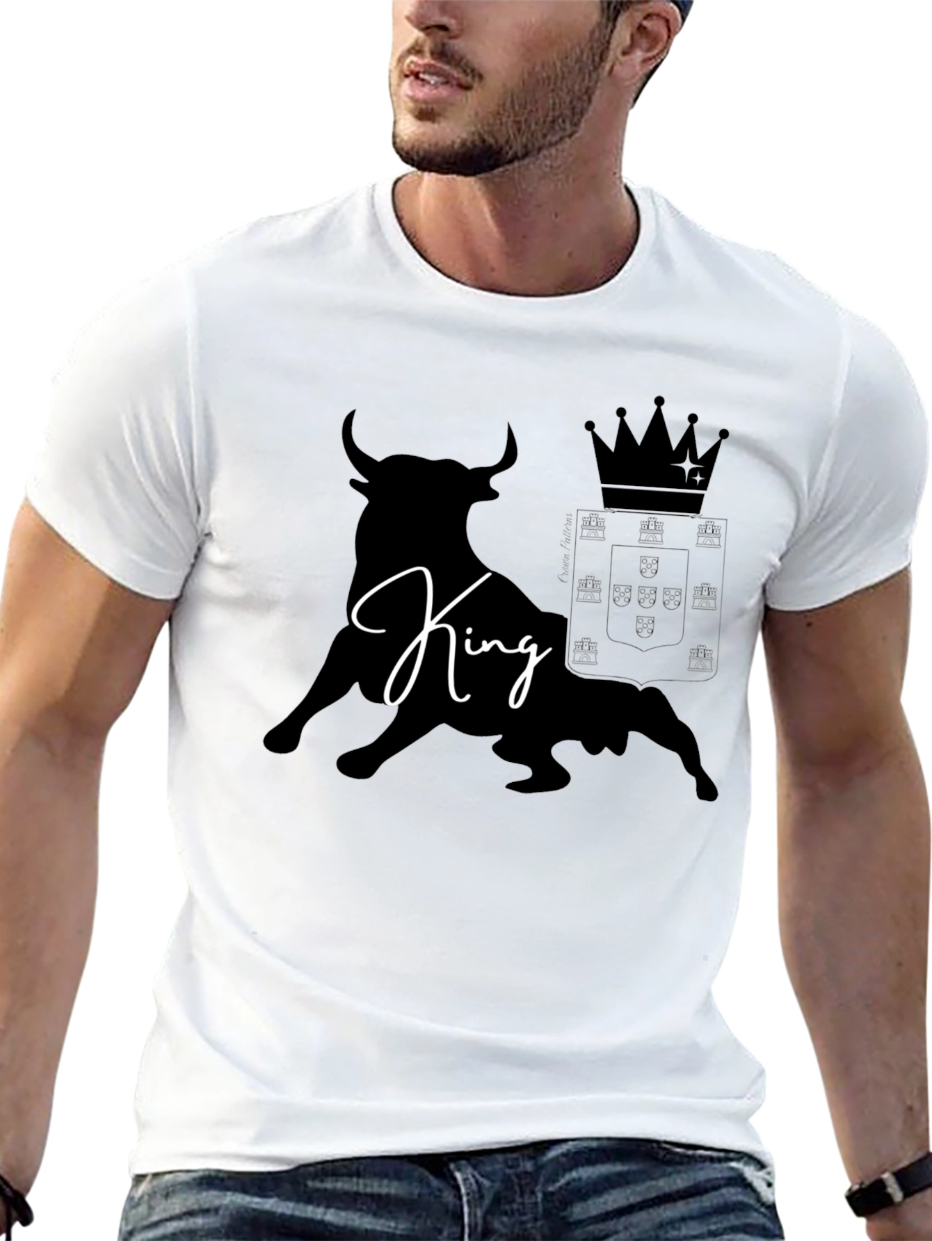 King Bull Graphic T-Shirt - Stylish Black Tee