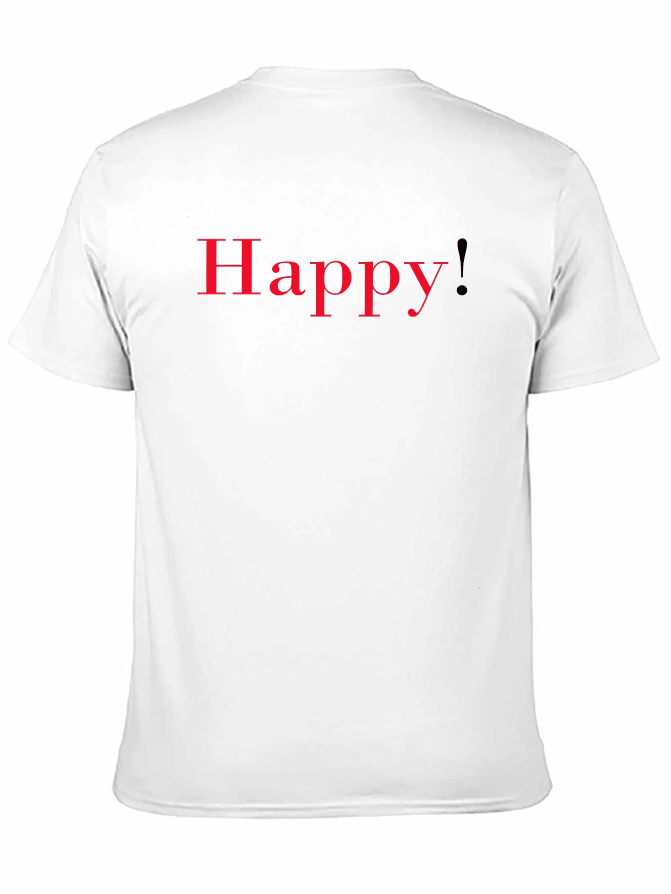Happy T-Shirt - Red Lettering