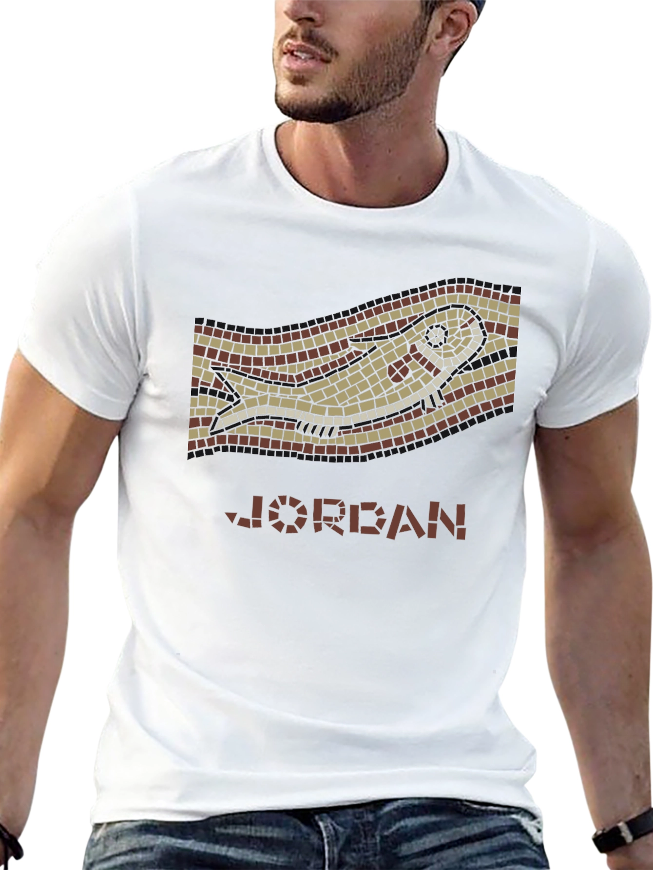 Mosaic Fish Graphic Tee - Jordan Style