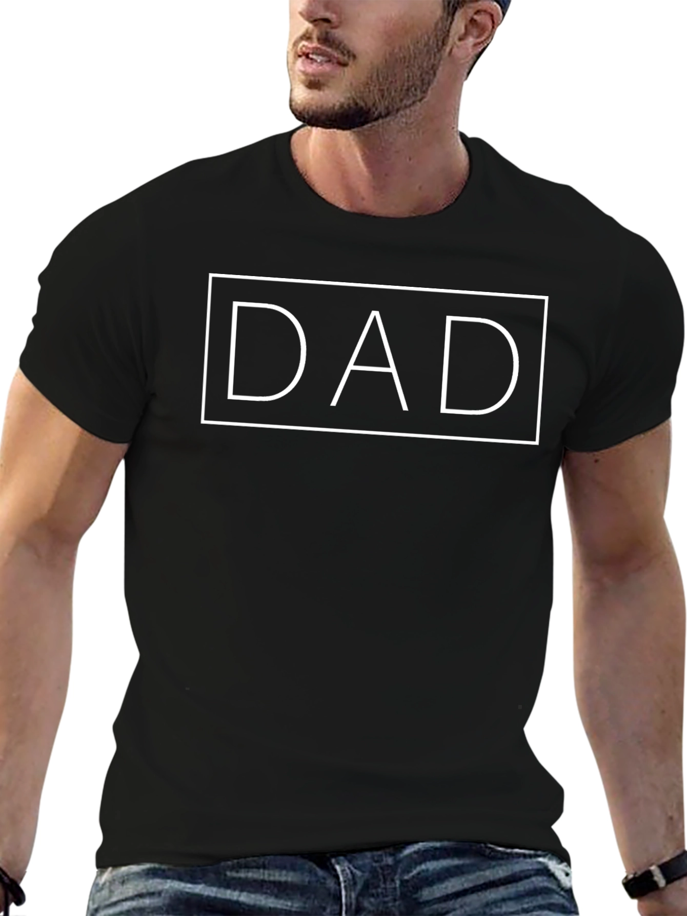 Classic DAD Graphic Tee - Black