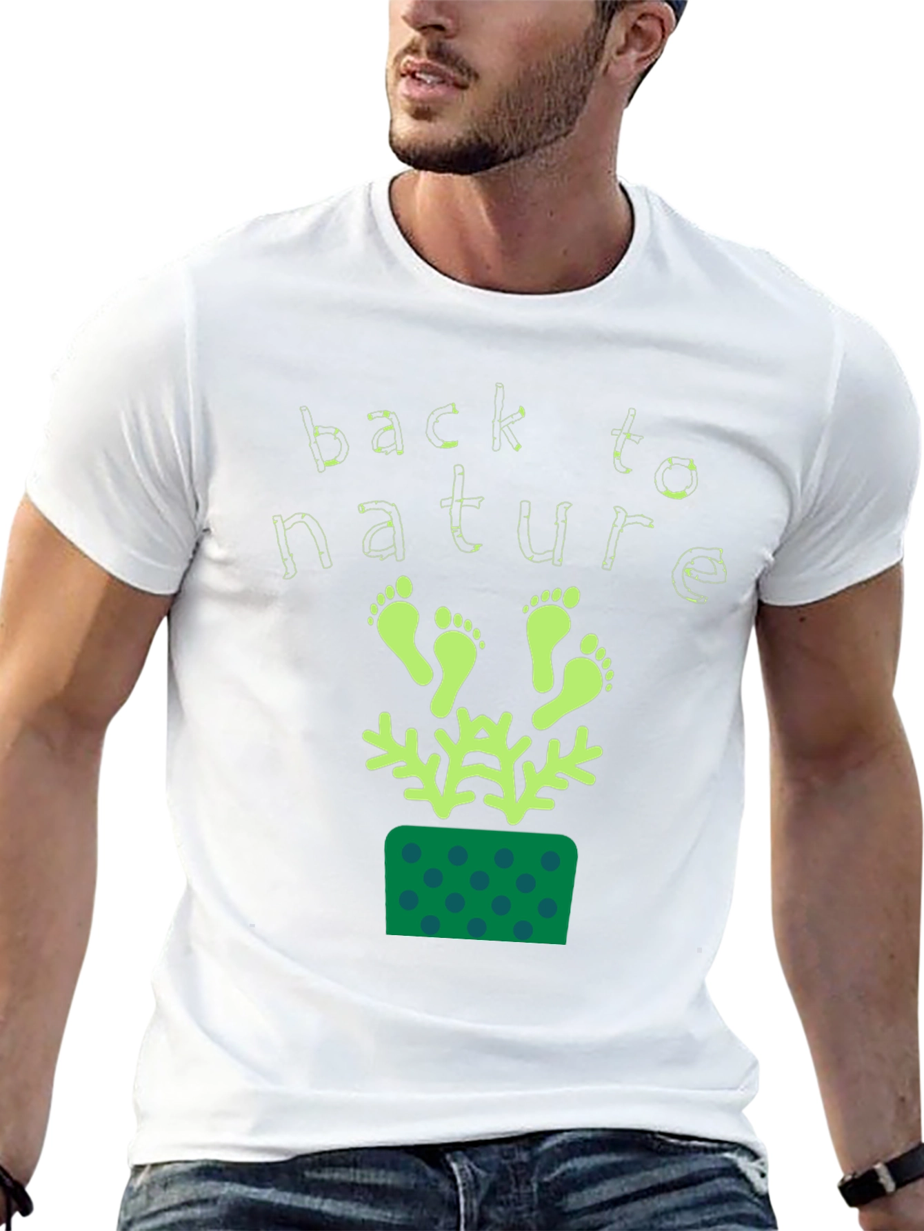 Back to Nature Graphic Print T-Shirt