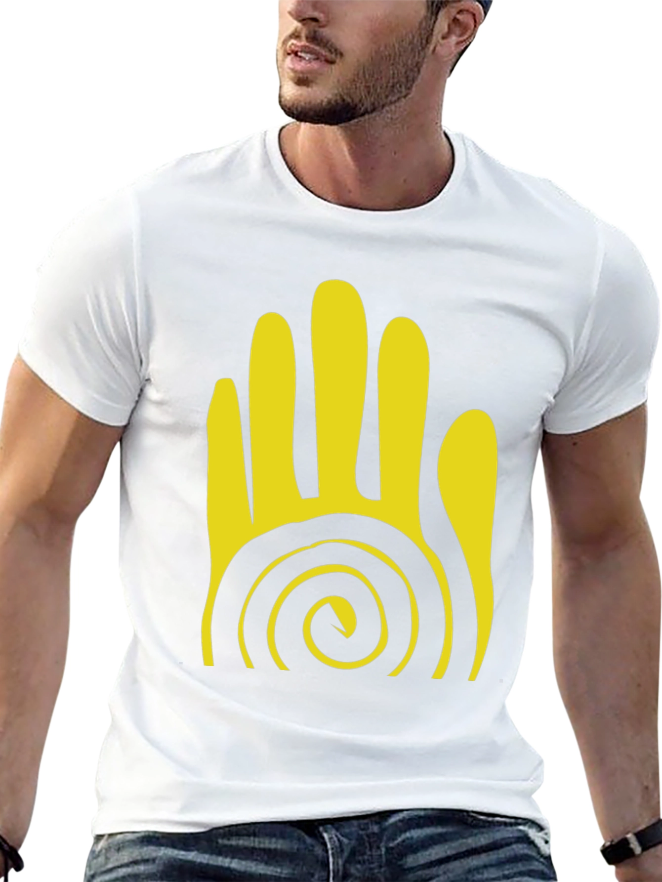 Tribal Hand Graphic Black T-Shirt
