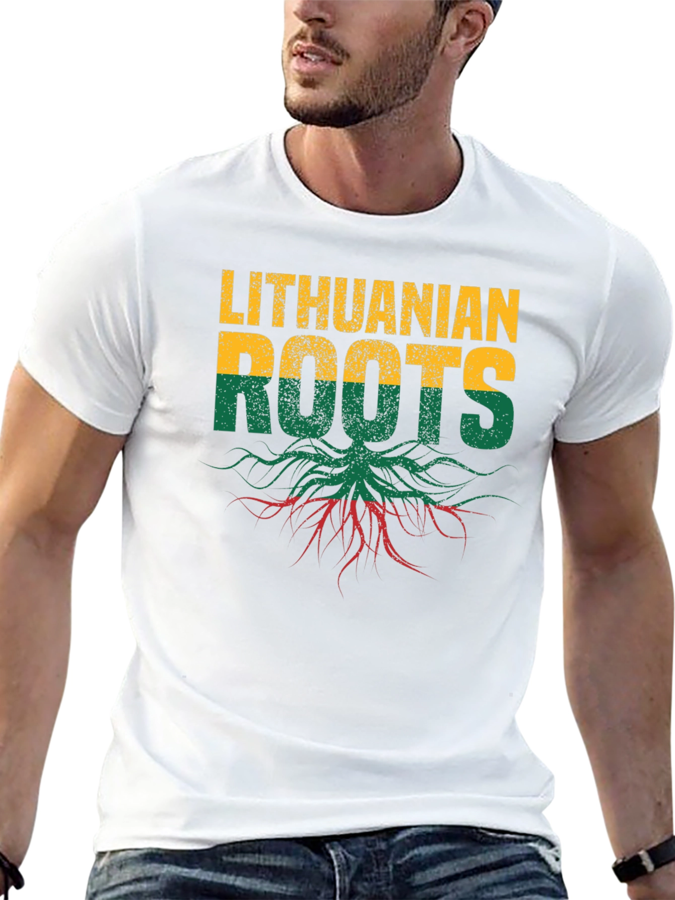 Lithuanian Roots T-Shirt - Black Graphic Tee