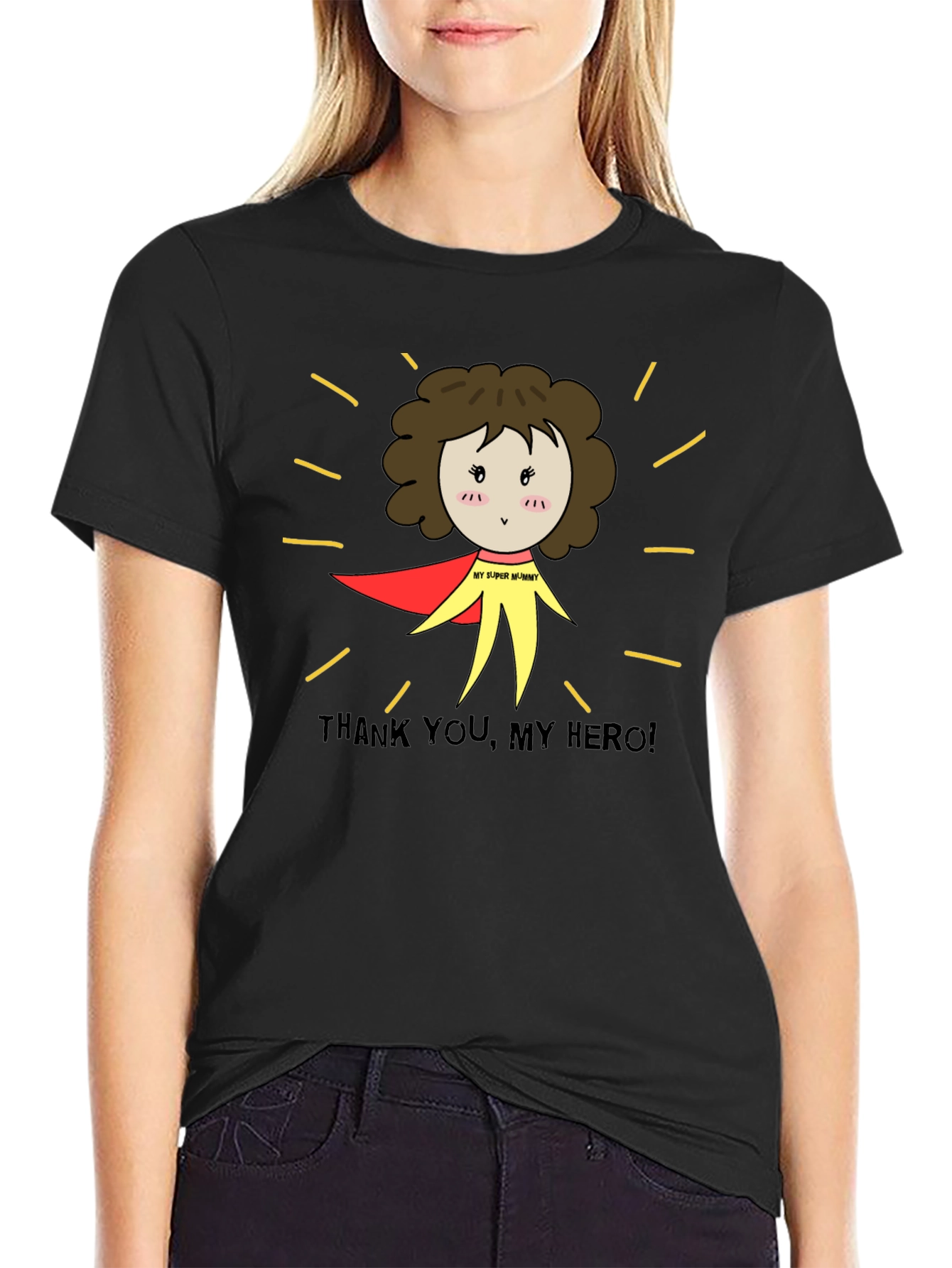 Super Mommy Hero T-Shirt - Thank You Gift