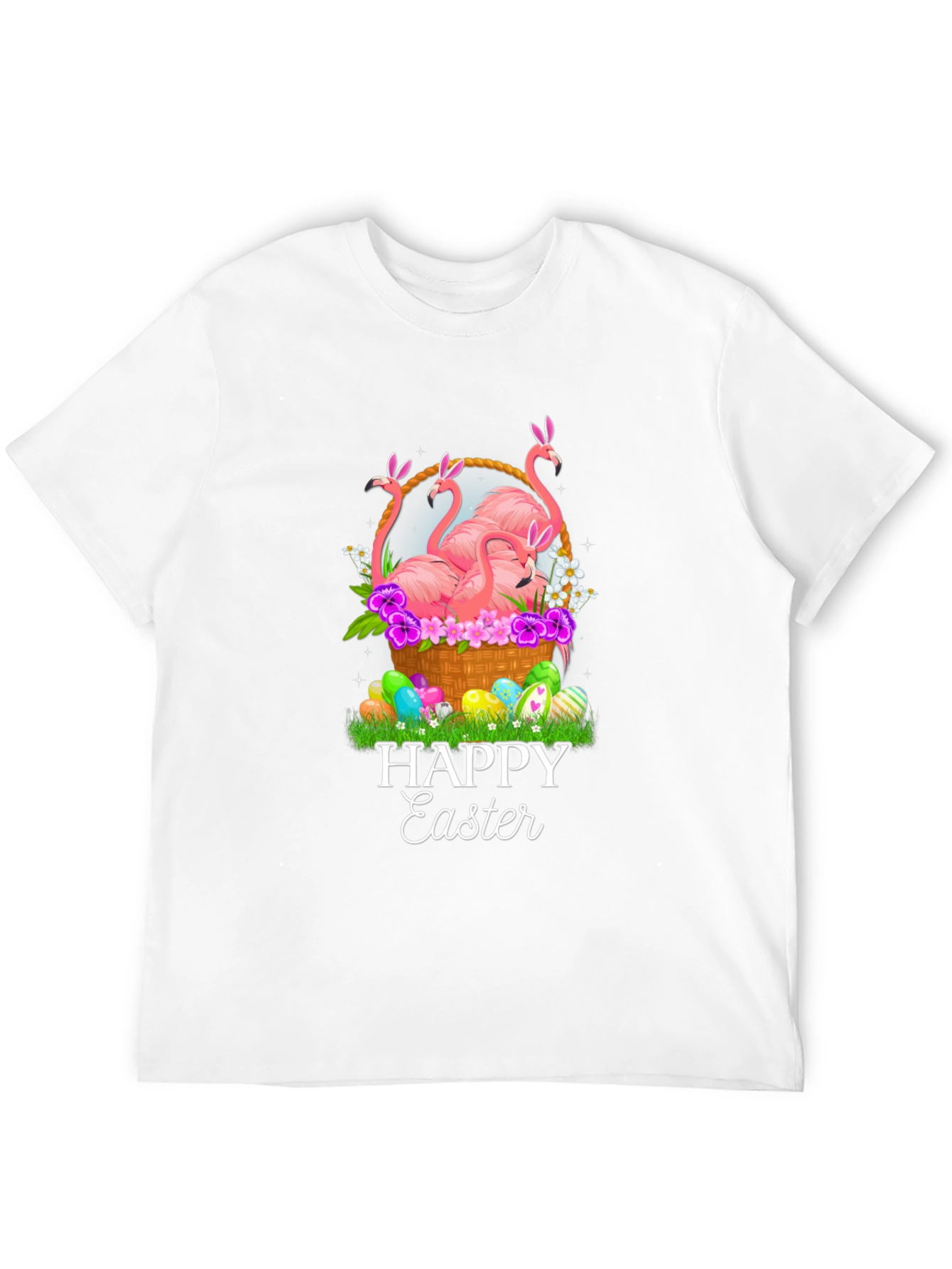Easter Flamingo Basket Tee
