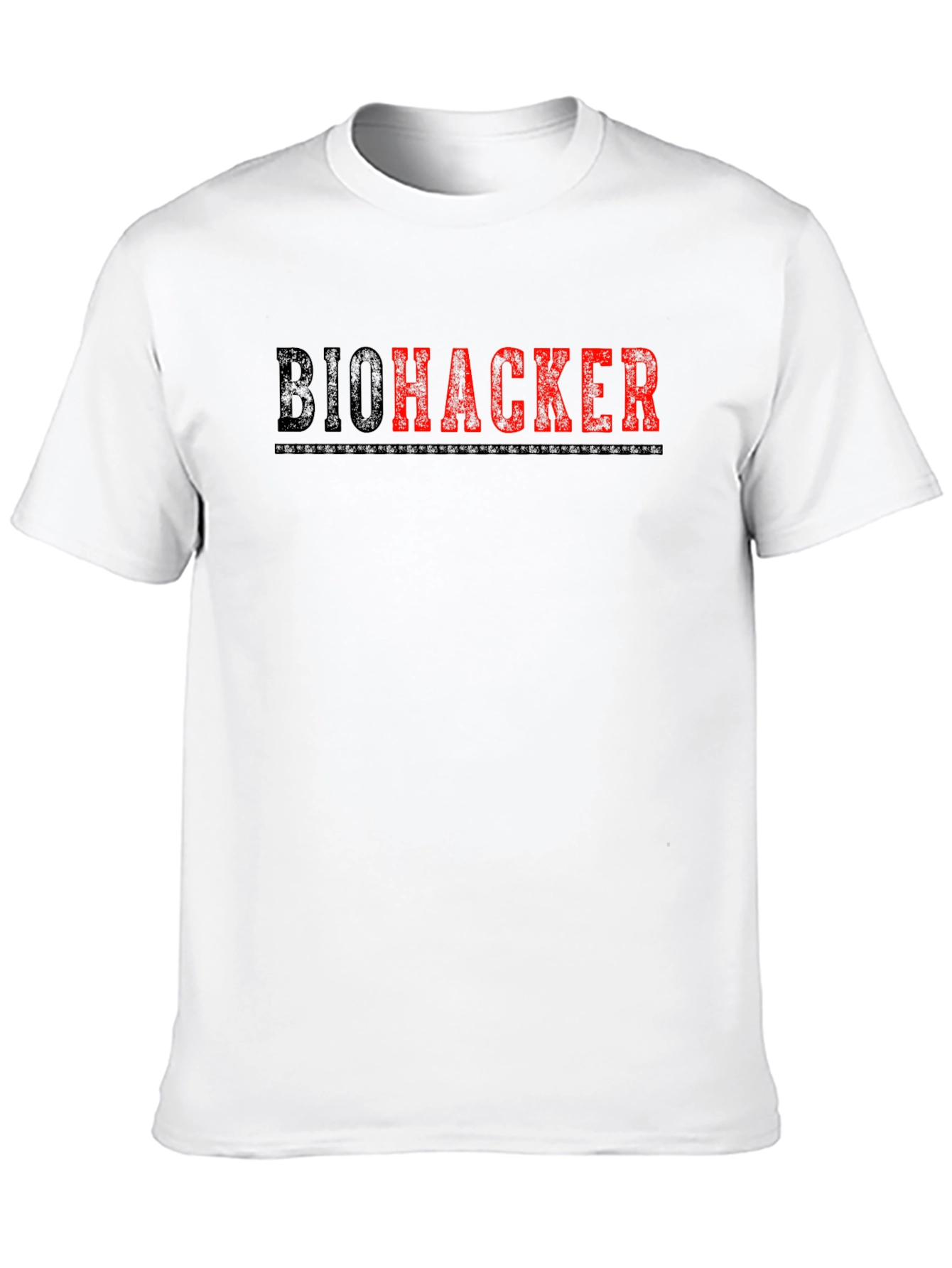 Biohacker Graphic Tee - Black Cotton T-Shirt