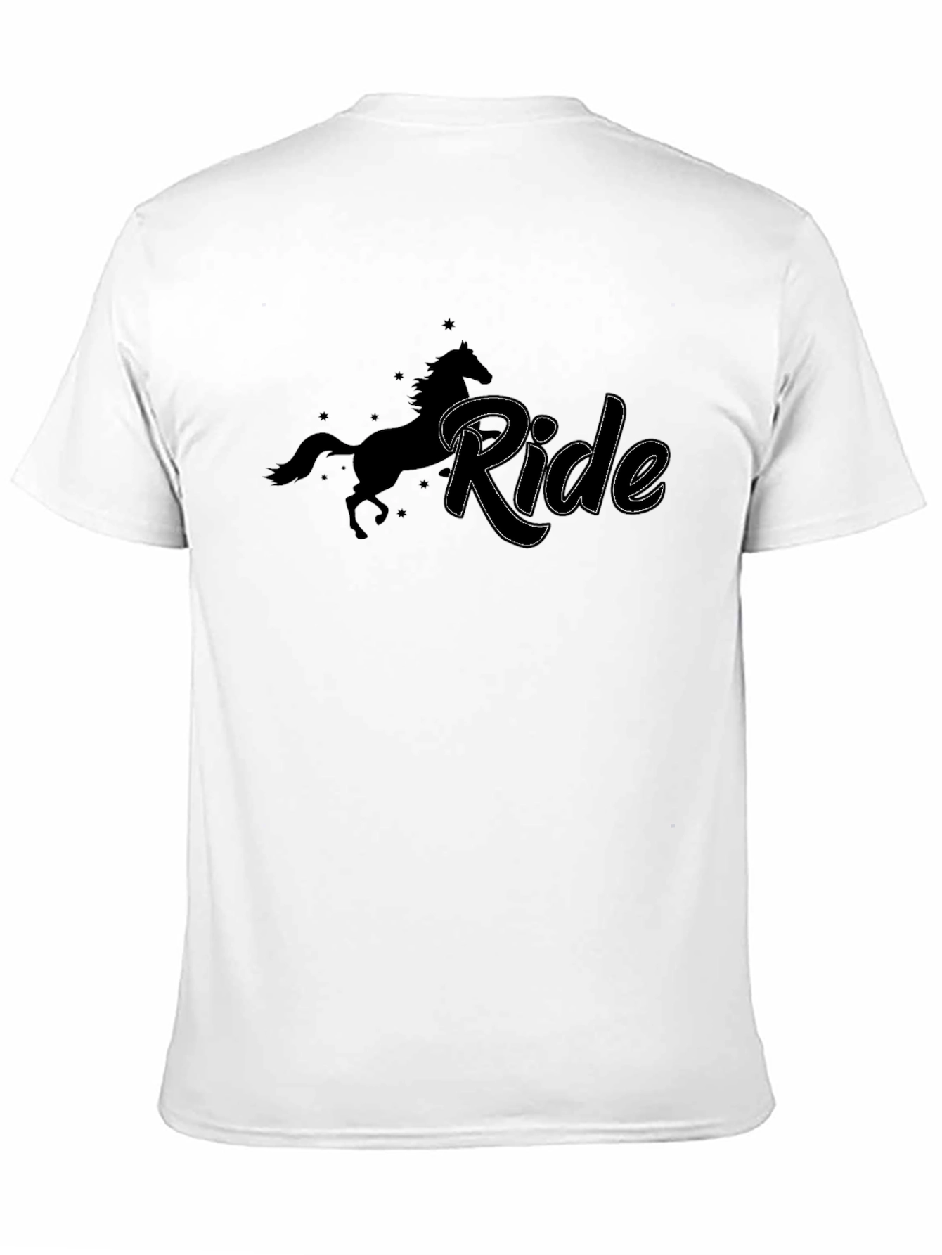 Ride Horse Graphic T-Shirt - Black Cotton Tee