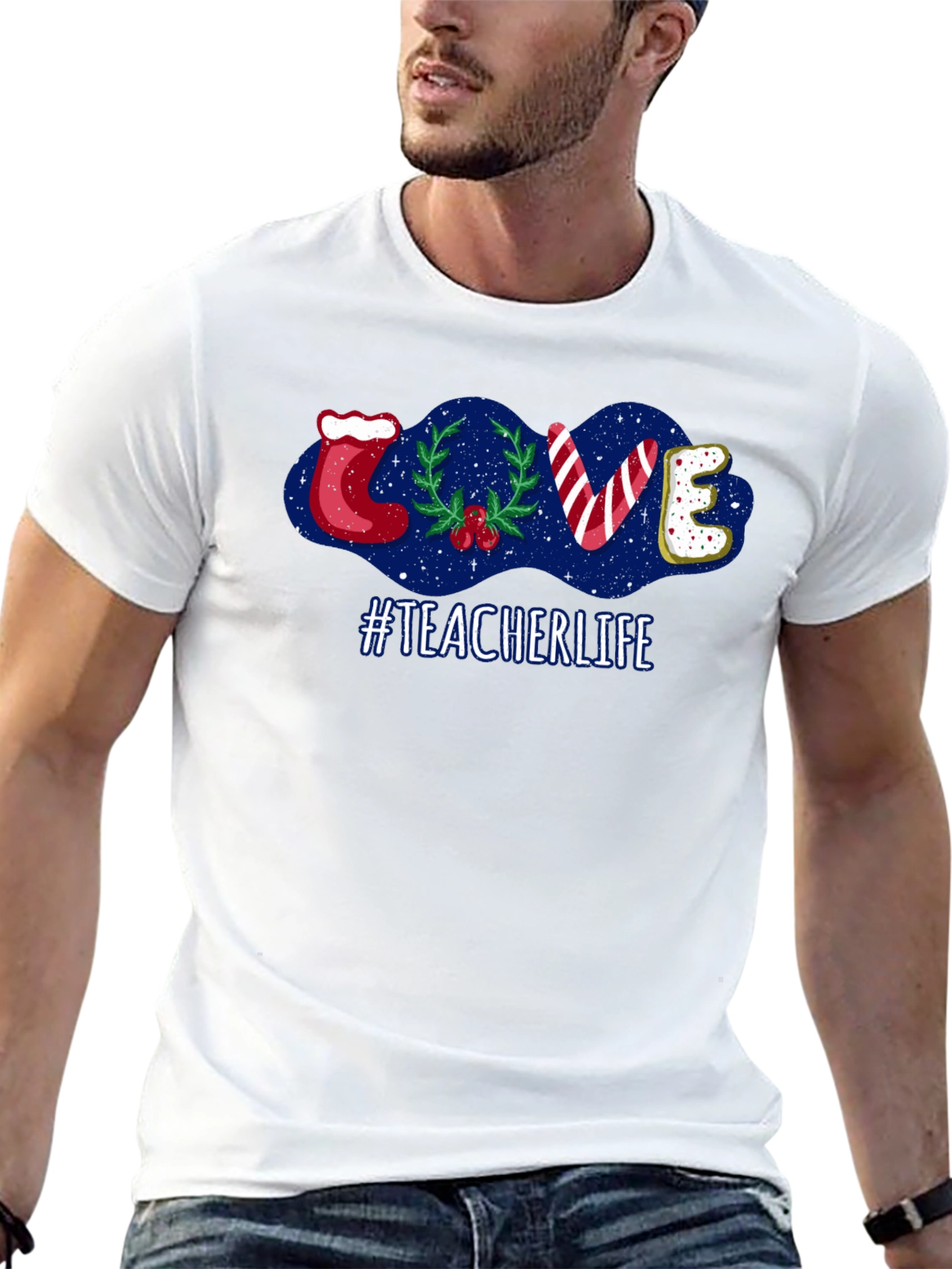 Teacher Life Holiday LOVE T-Shirt