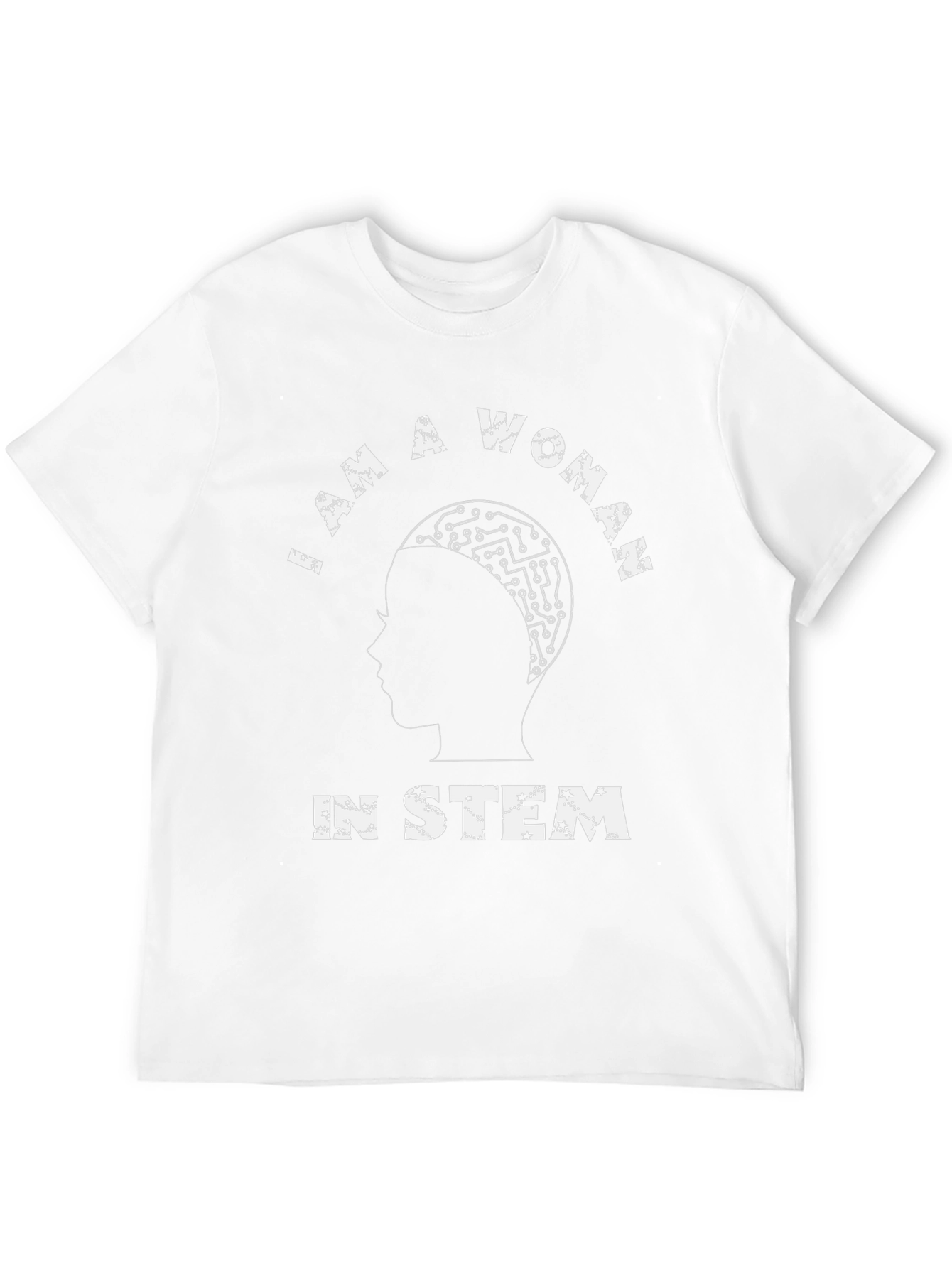 I Am A Woman In STEM Black Graphic Tee