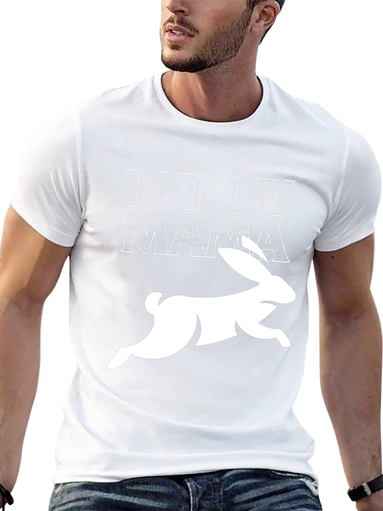 Bunny Mama Graphic T-Shirt - Easter Spring Cute