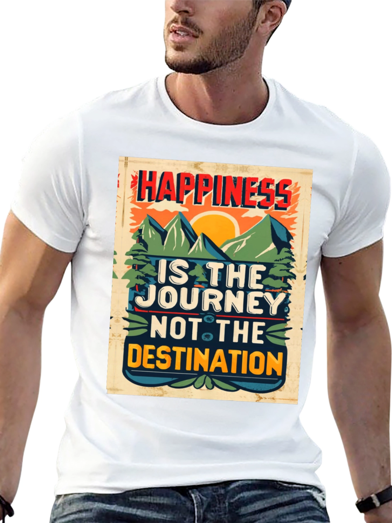 Happiness is the Journey Graphic T-Shirt