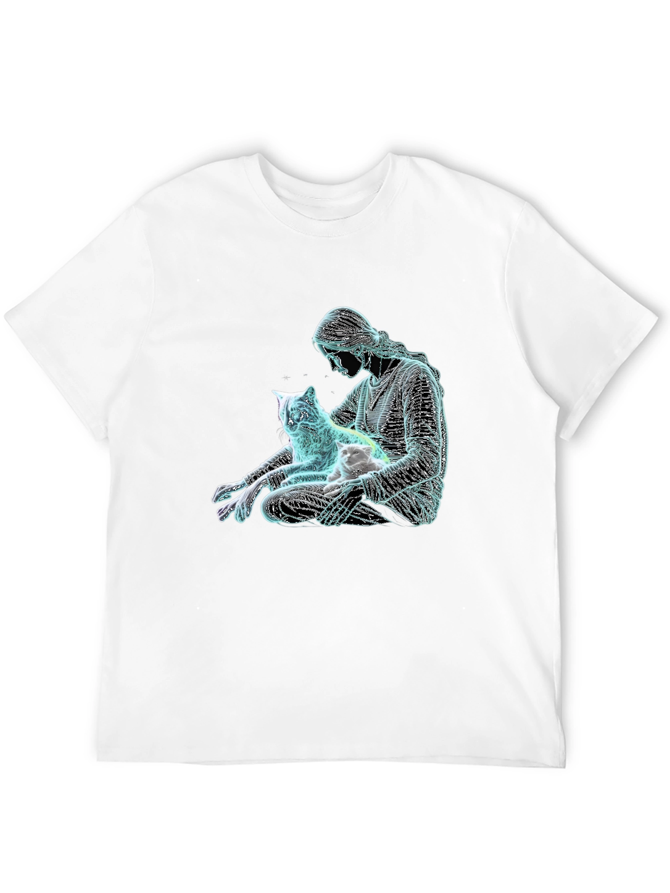 Cat Lover Graphic Tee - Relaxed Fit Black T-Shirt