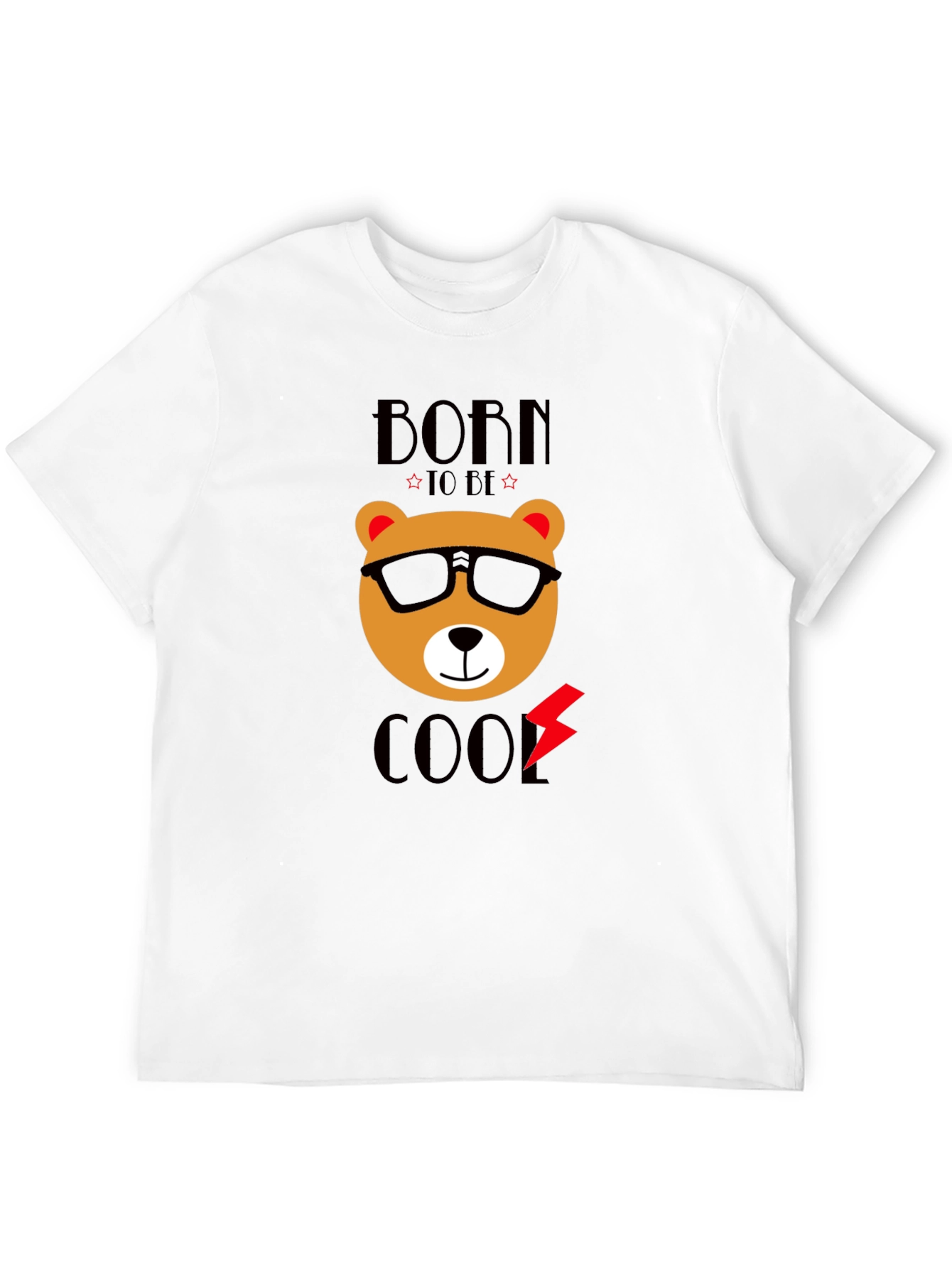 Born to Be Cool Bear Graphic T-Shirt