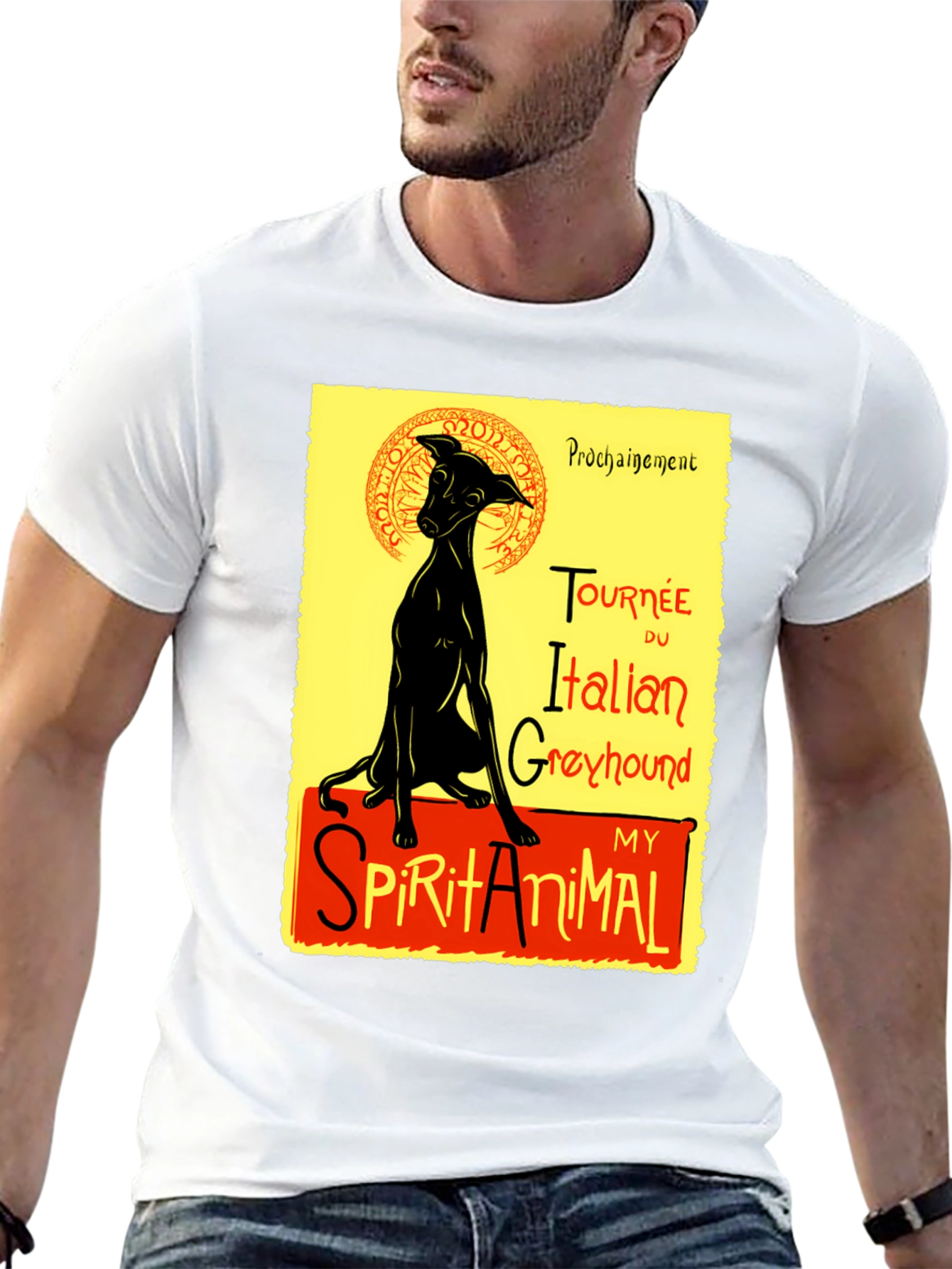 Italian Greyhound Spirit Animal T-Shirt – Vintage Dog Lover Graphic Tee Gift