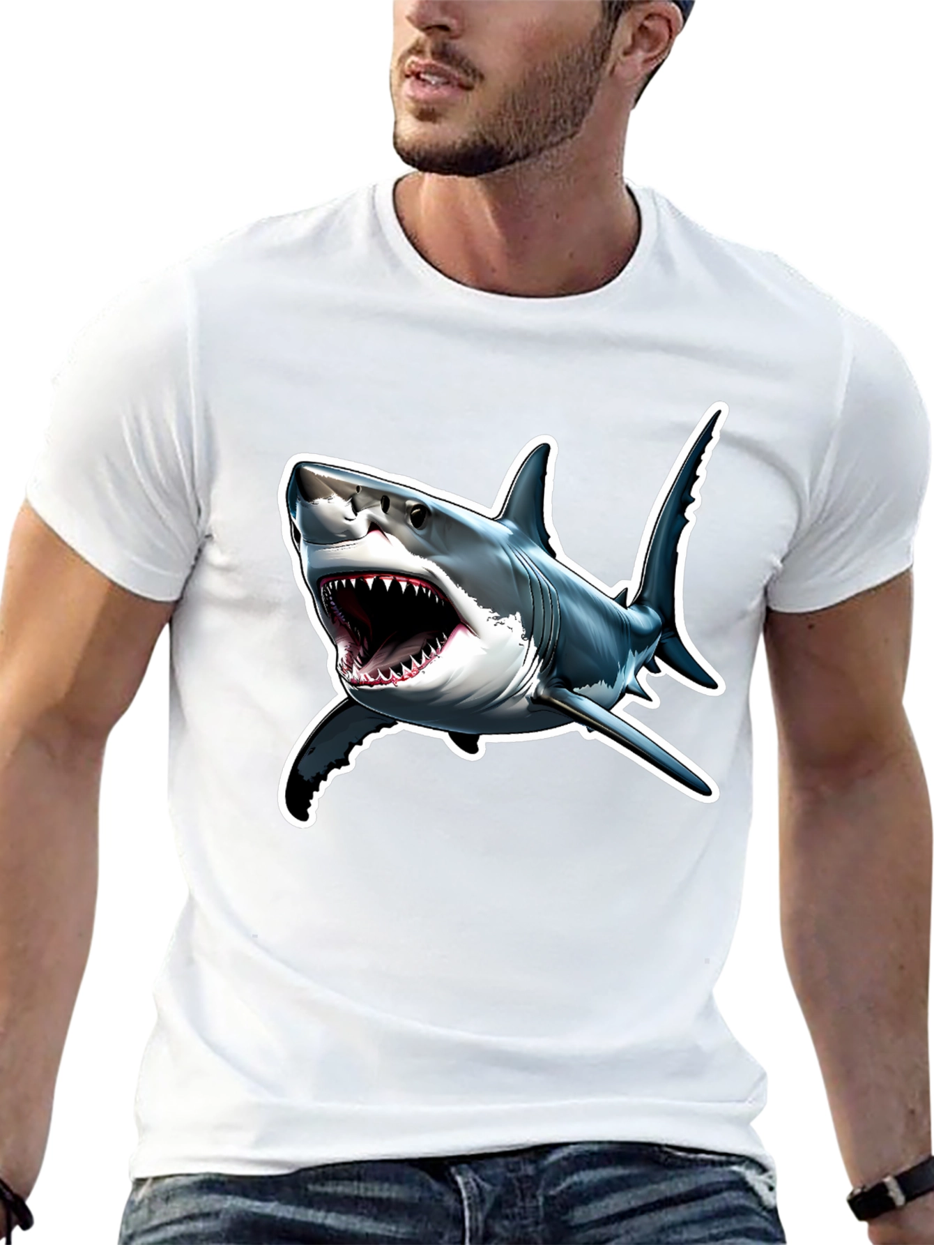 Shark Attack T-Shirt - Bold Graphic Tee