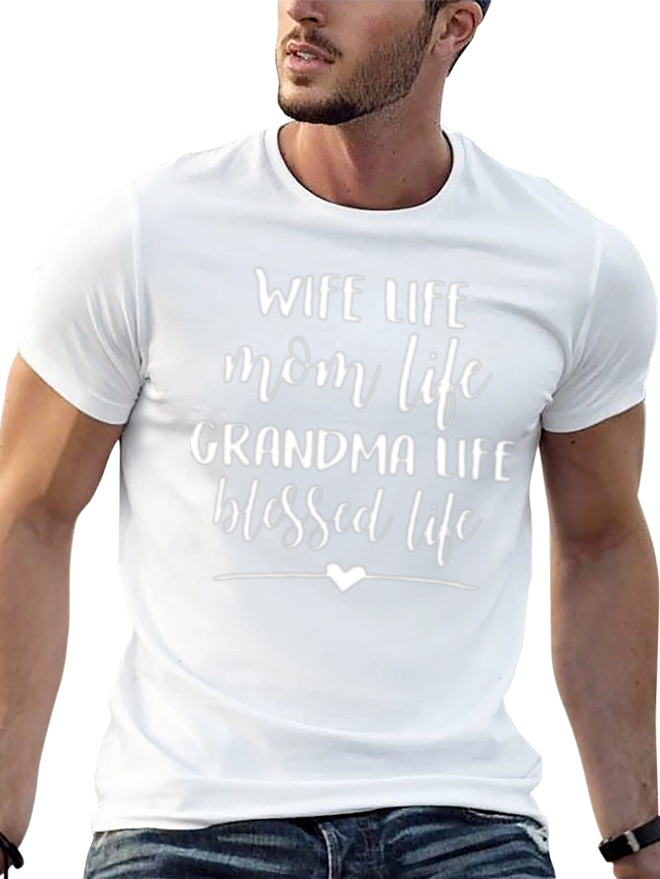 Wife Mom Grandma Blessed Life T-Shirt