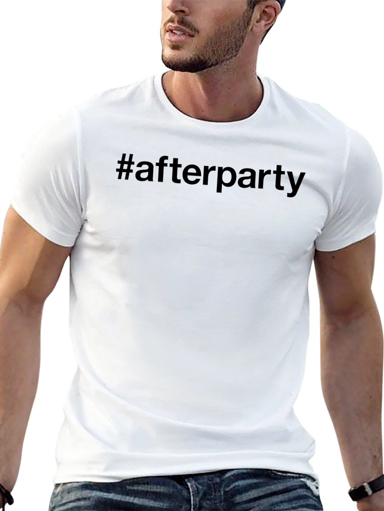#afterparty Black Graphic Tee - Casual Style