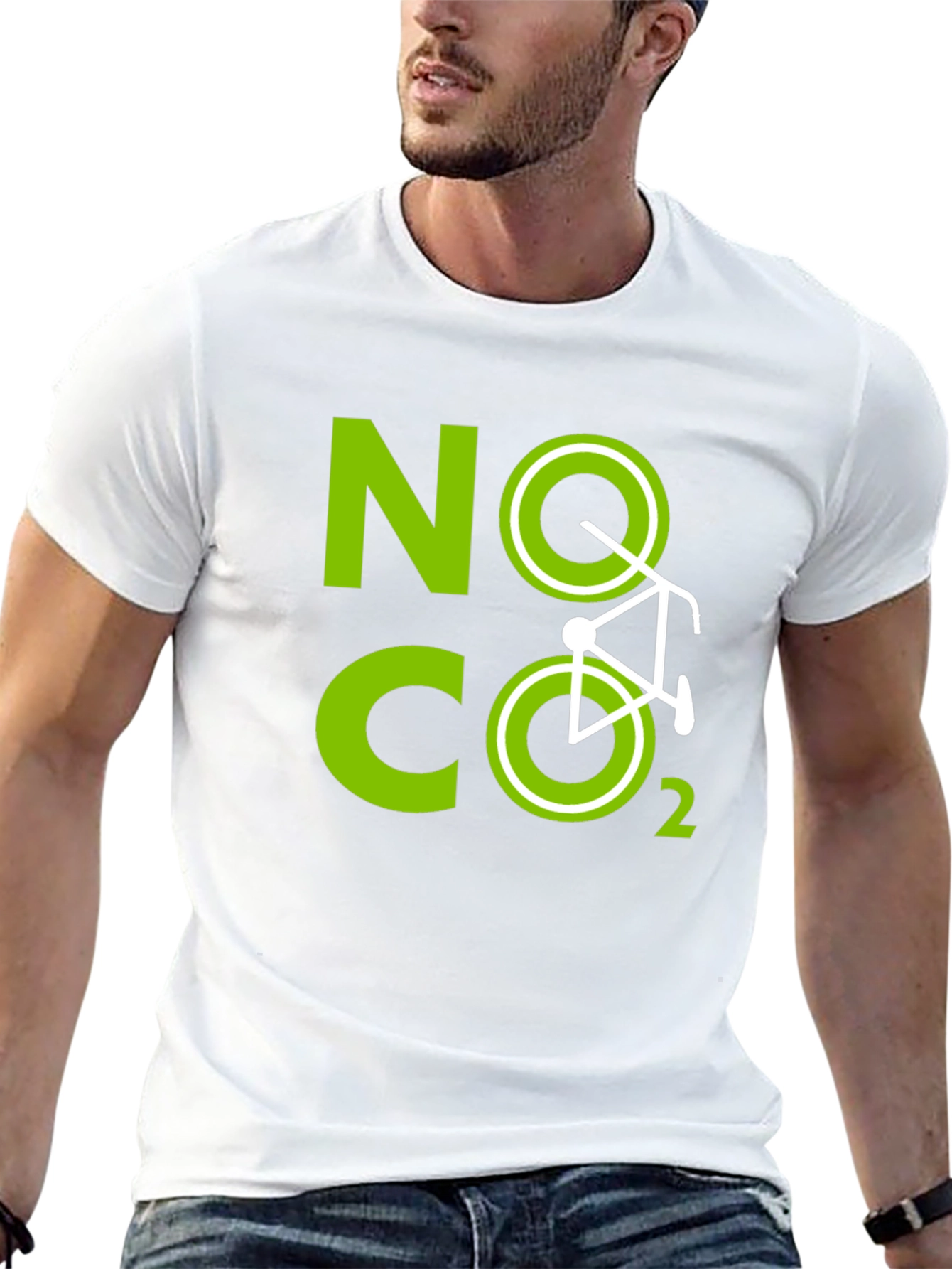 Eco-Friendly No CO2 Bike Graphic Tee