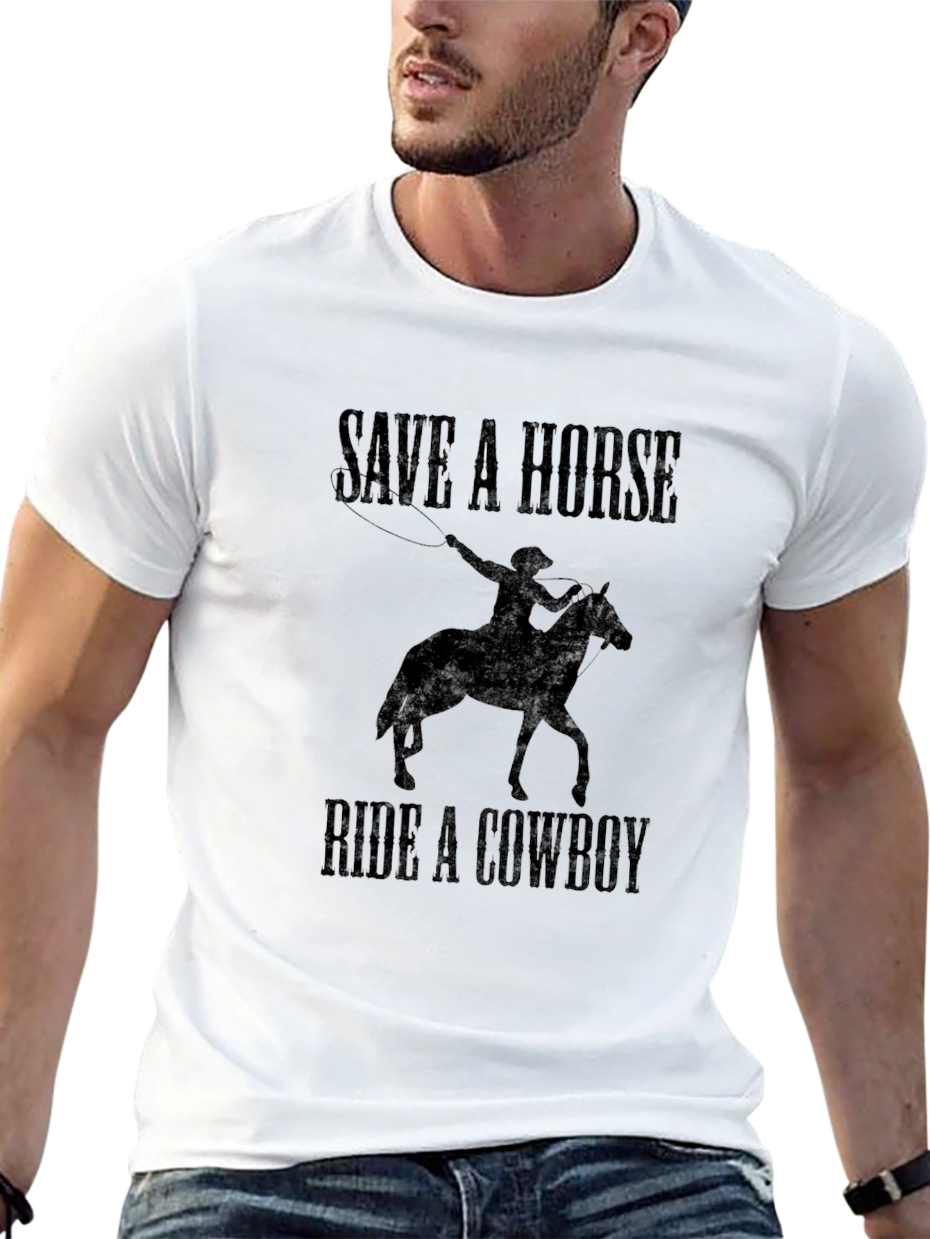 Save a Horse Ride a Cowboy Graphic Tee
