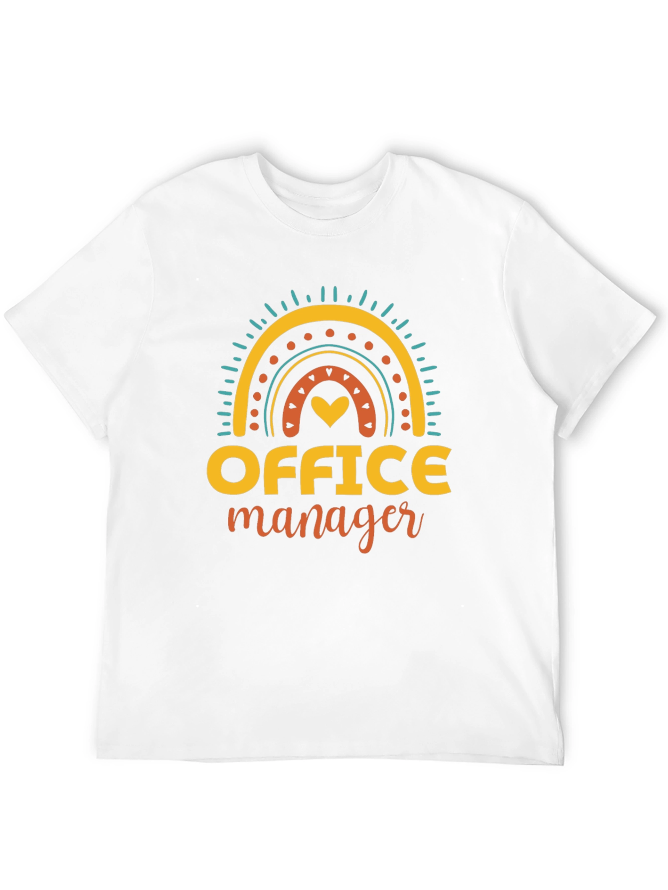 Office Manager Rainbow Graphic Tee