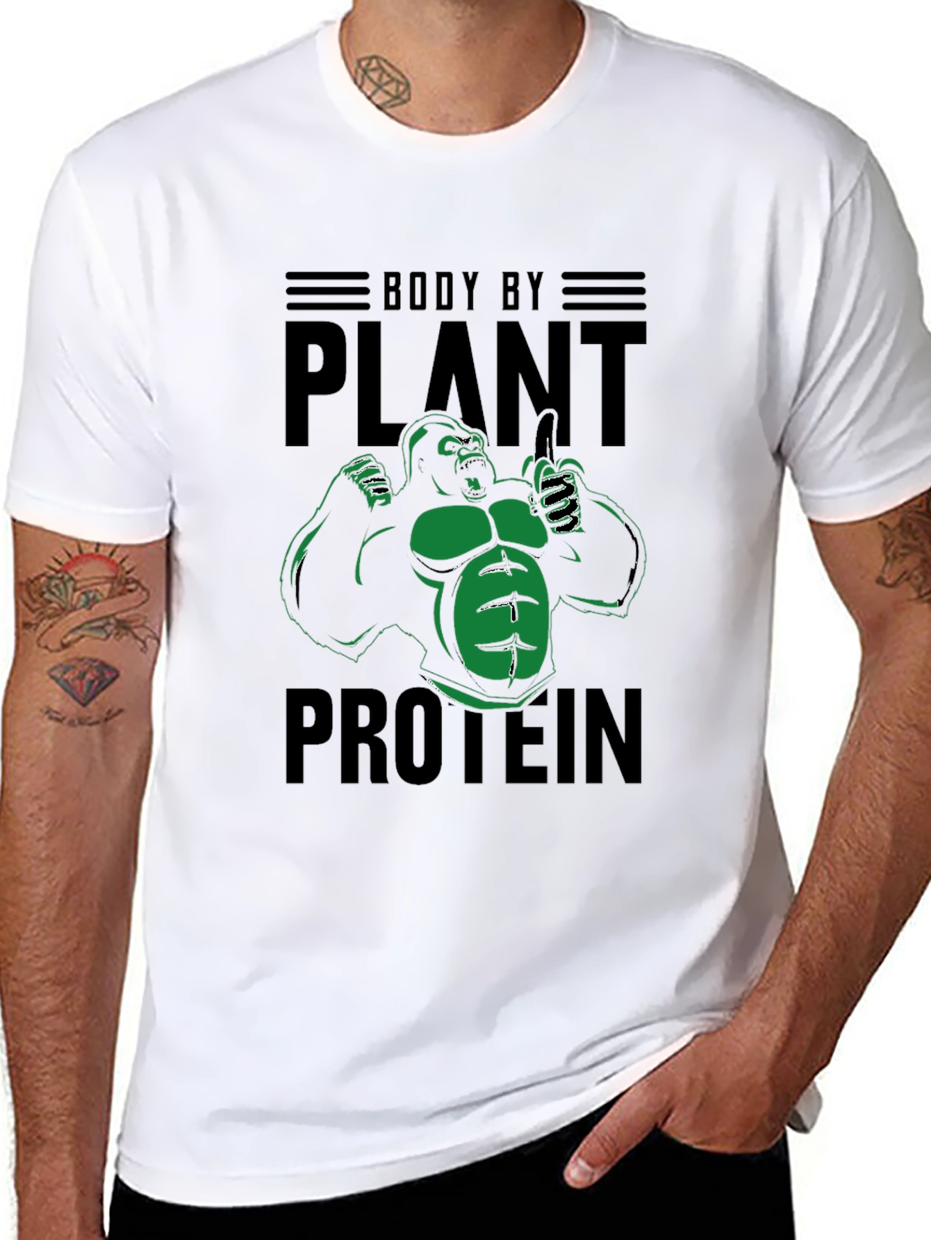 Body By Plant Protein Graphic T-Shirt