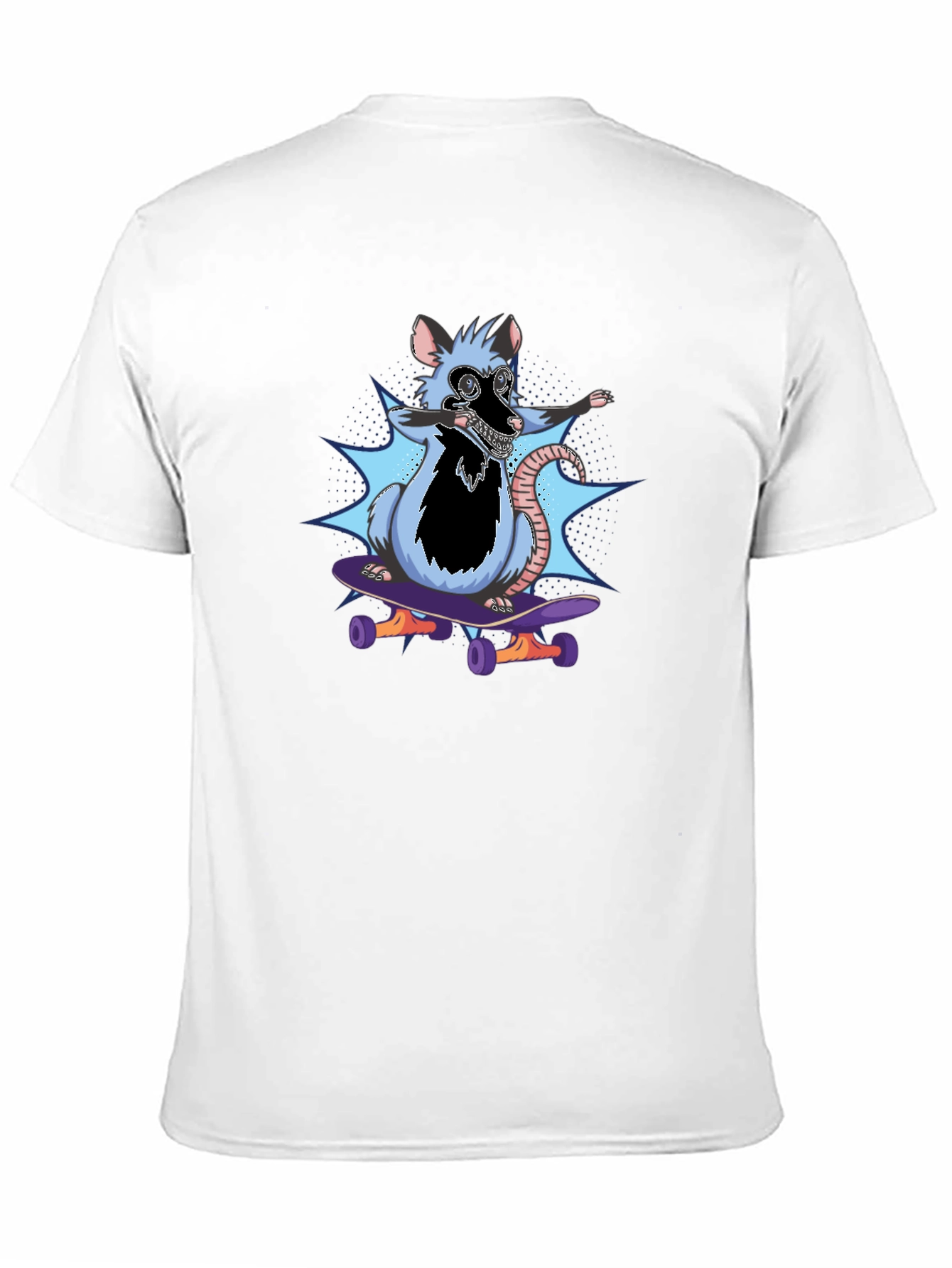 Skateboarding Rat T-Shirt - Cool Graphic Tee