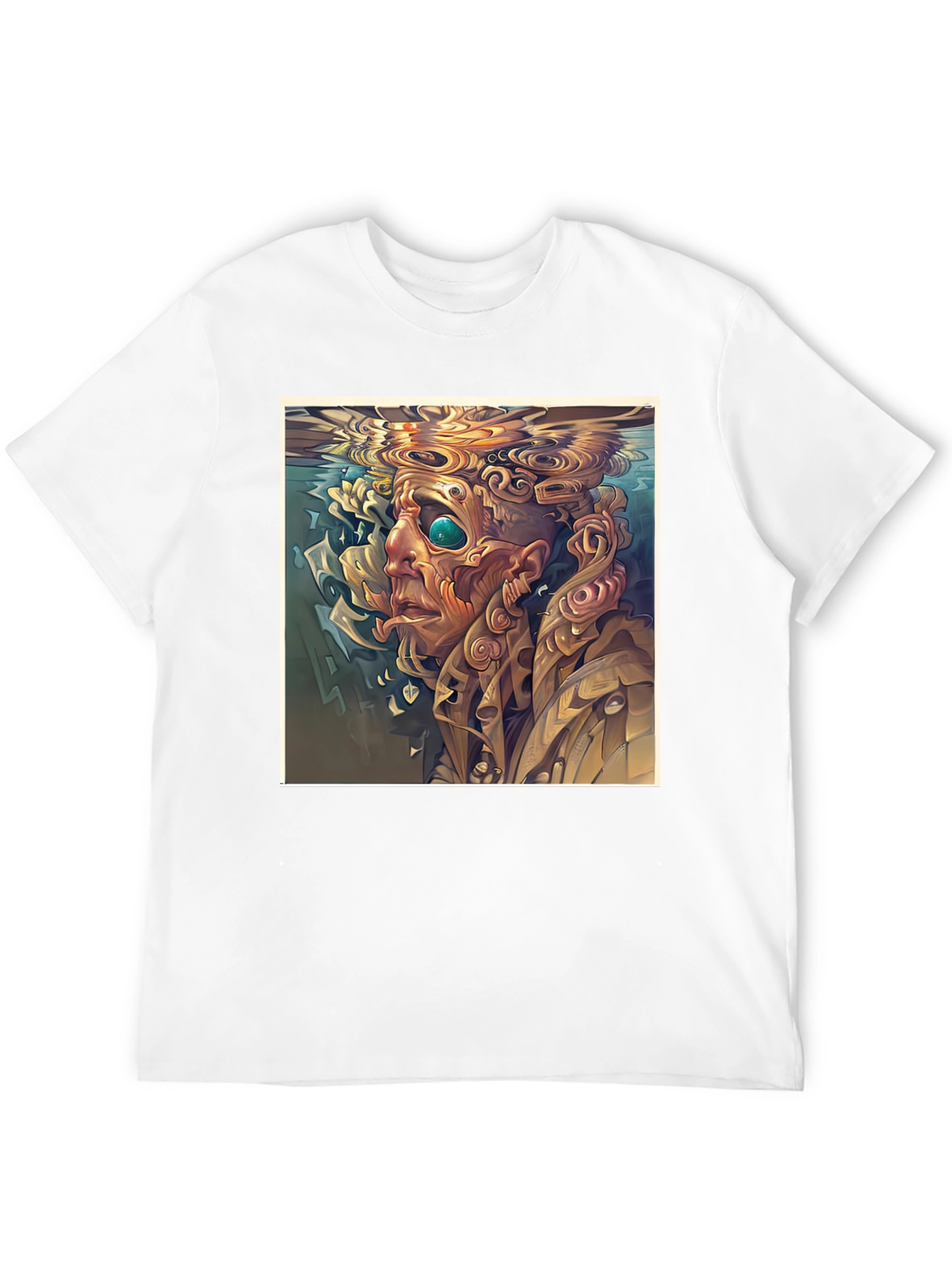 Abstract Portrait T-Shirt - Surreal Style