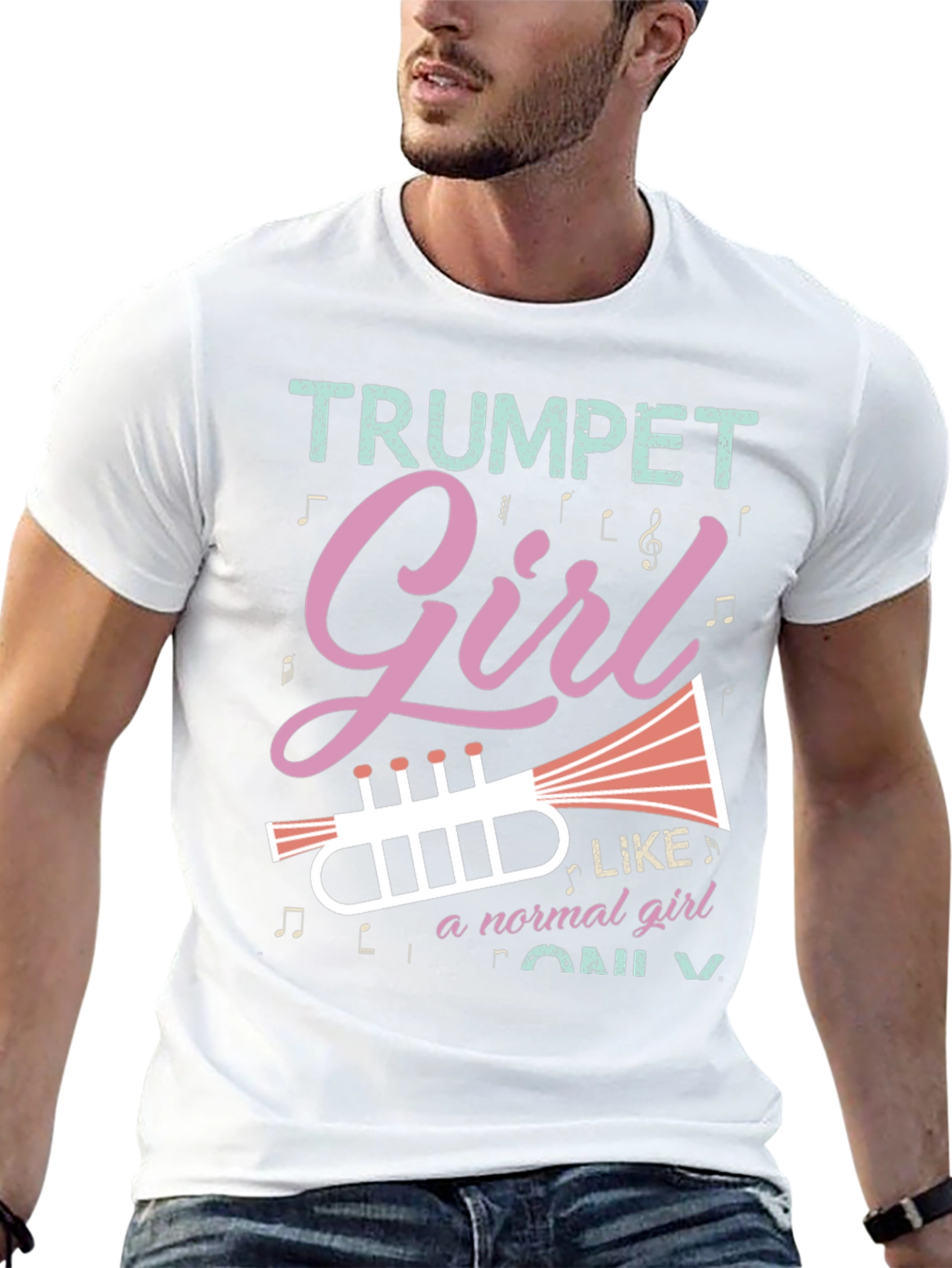 Trumpet Girl T-Shirt - Musical Instrument Tee