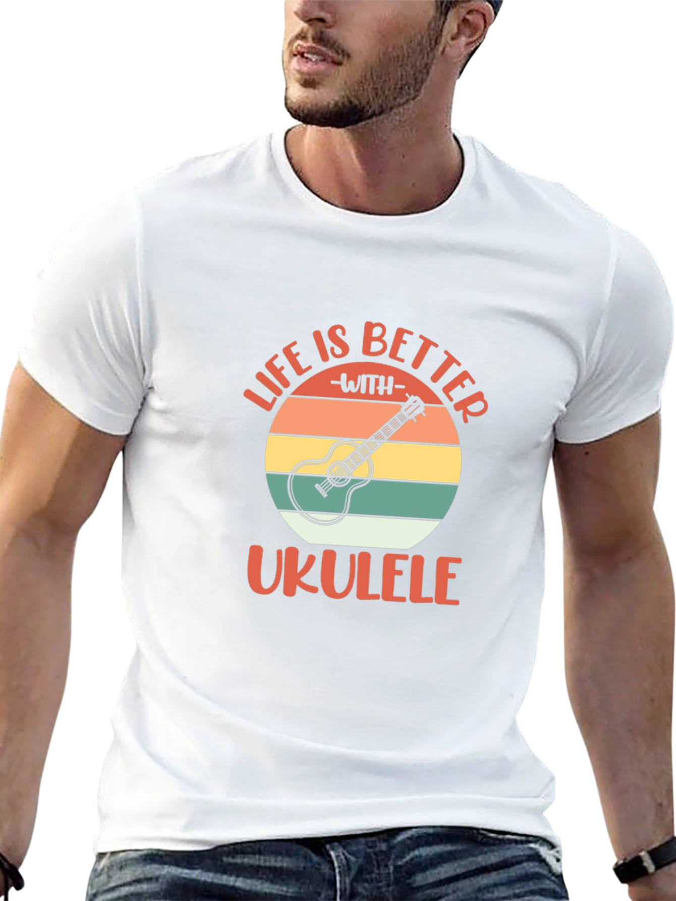 Life is Better with Ukulele Graphic T-Shirt