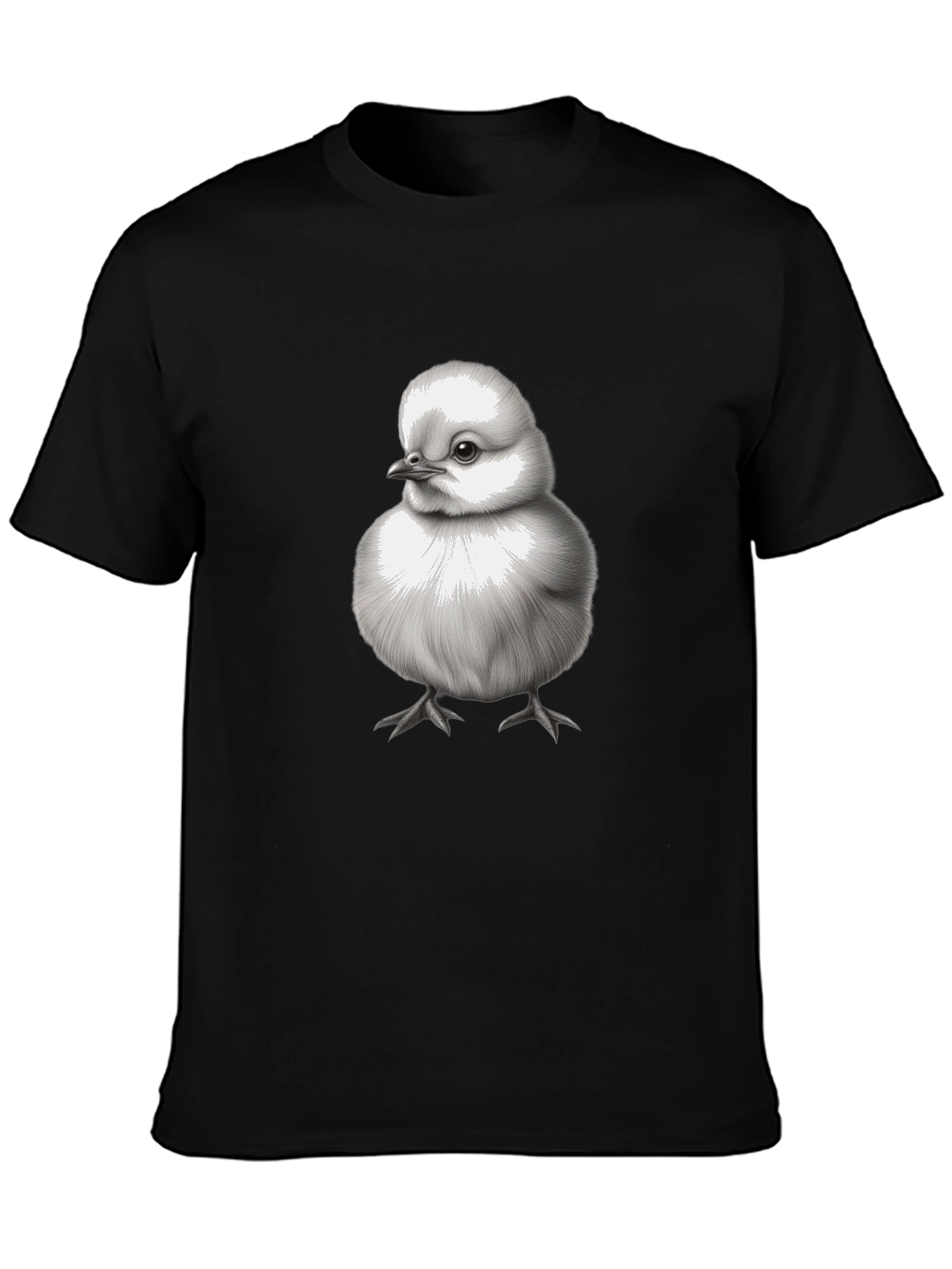 Cute Chick Graphic Tee - Black Unisex T-Shirt