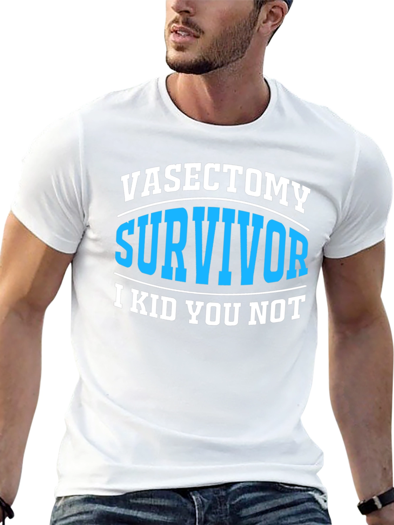 Vasectomy Survivor Funny Graphic T-Shirt