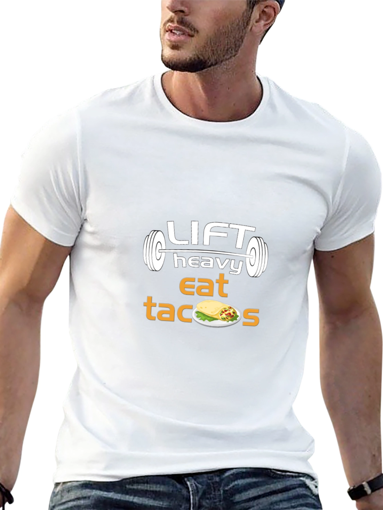 Lift Heavy Eat Tacos Graphic T-Shirt