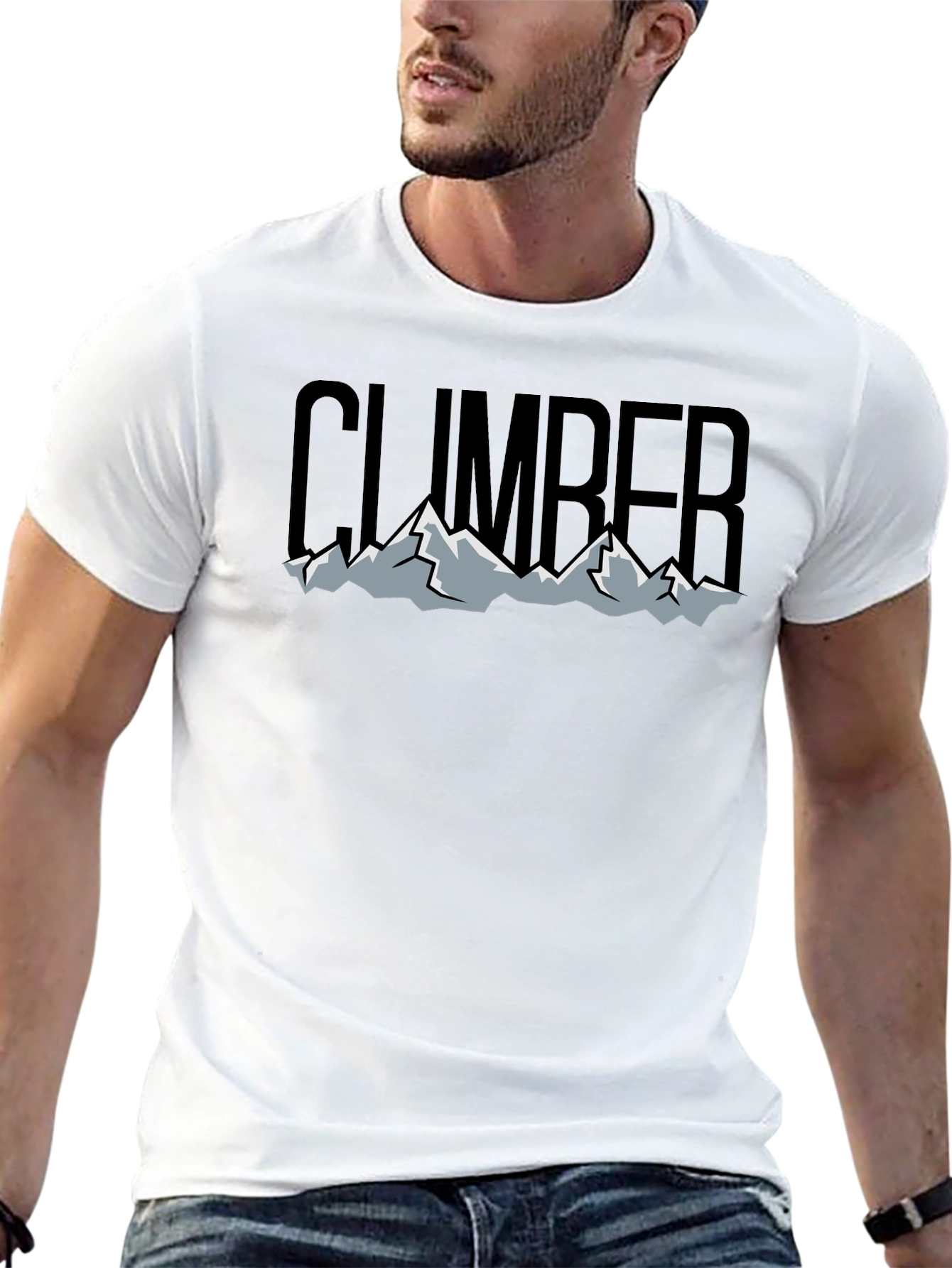 Climber Graphic T-Shirt - Mountain Design Tee