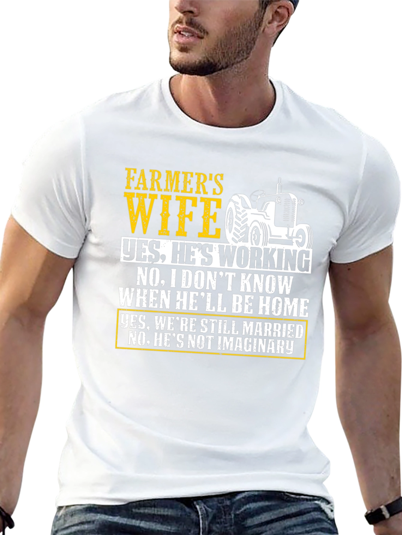 Farmers Wife Novelty Graphic T-Shirt