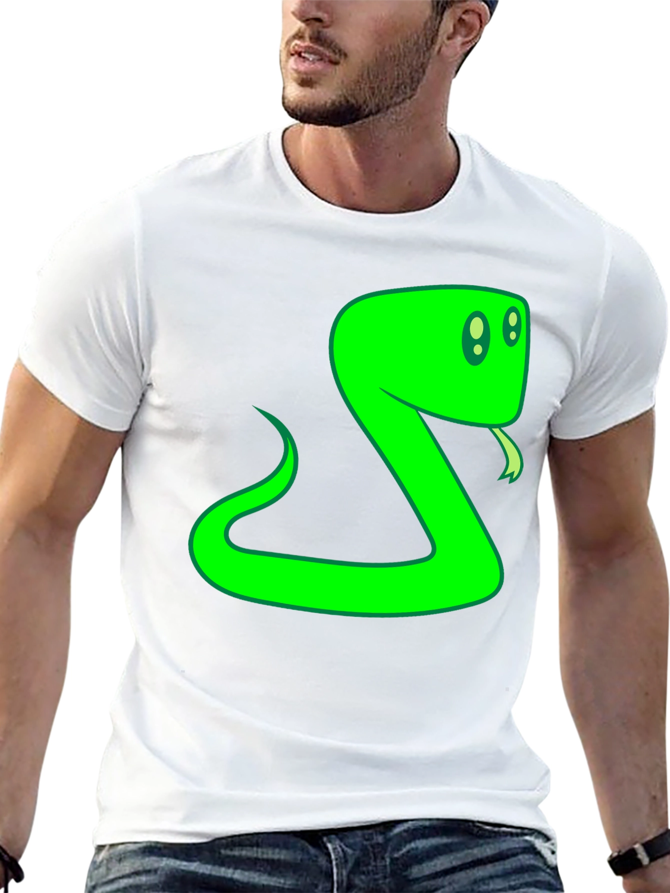 Green Snake Graphic T-Shirt