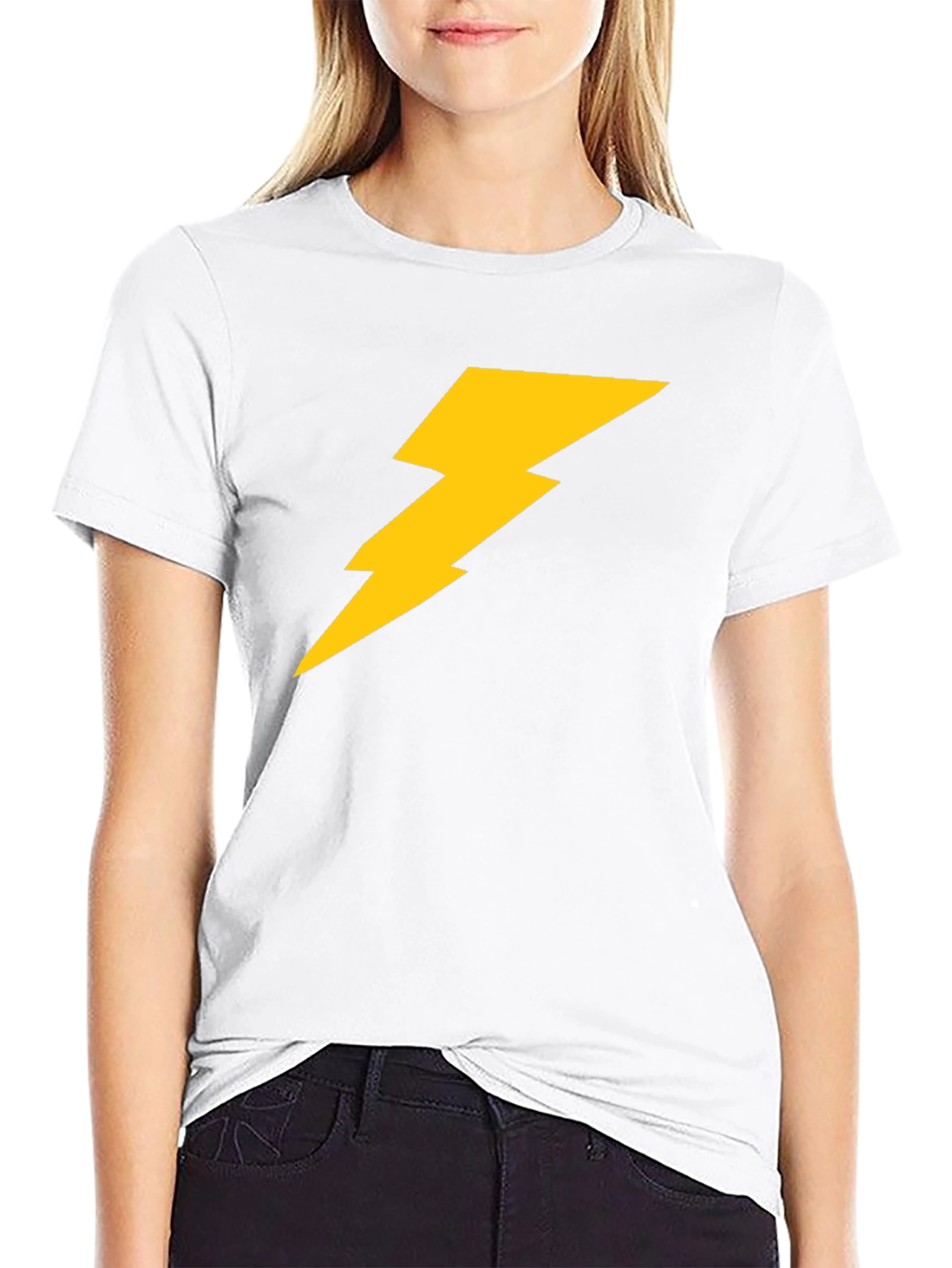 Lightning Bolt Graphic Tee - Black