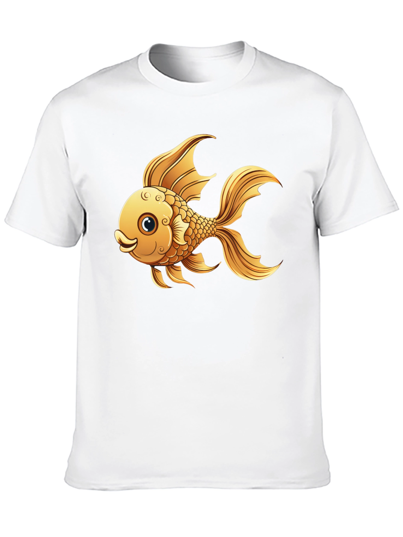Goldfish Graphic T-Shirt - Black Cotton Tee